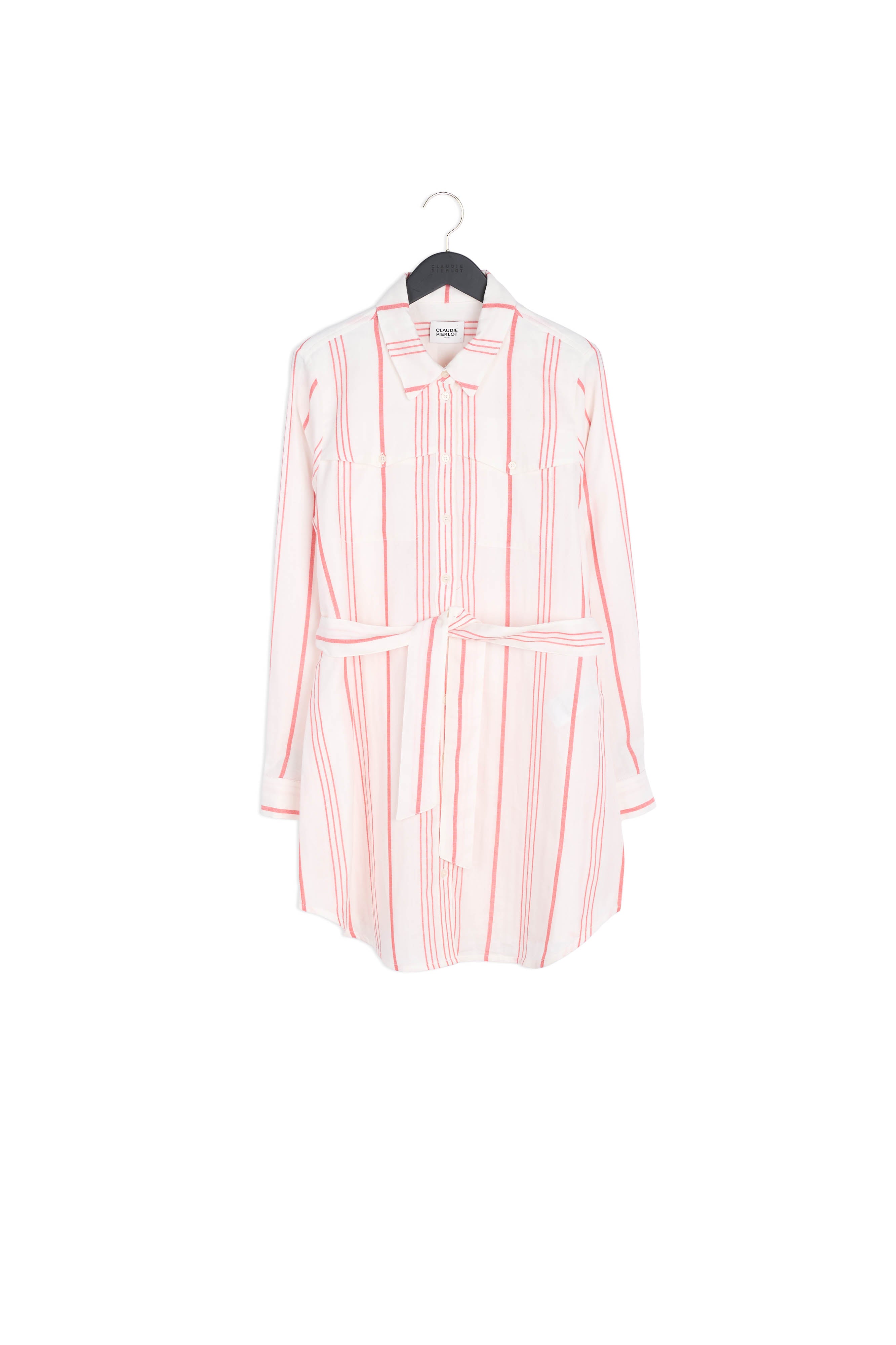 Robe chemise courte rayée Faume - seconde main