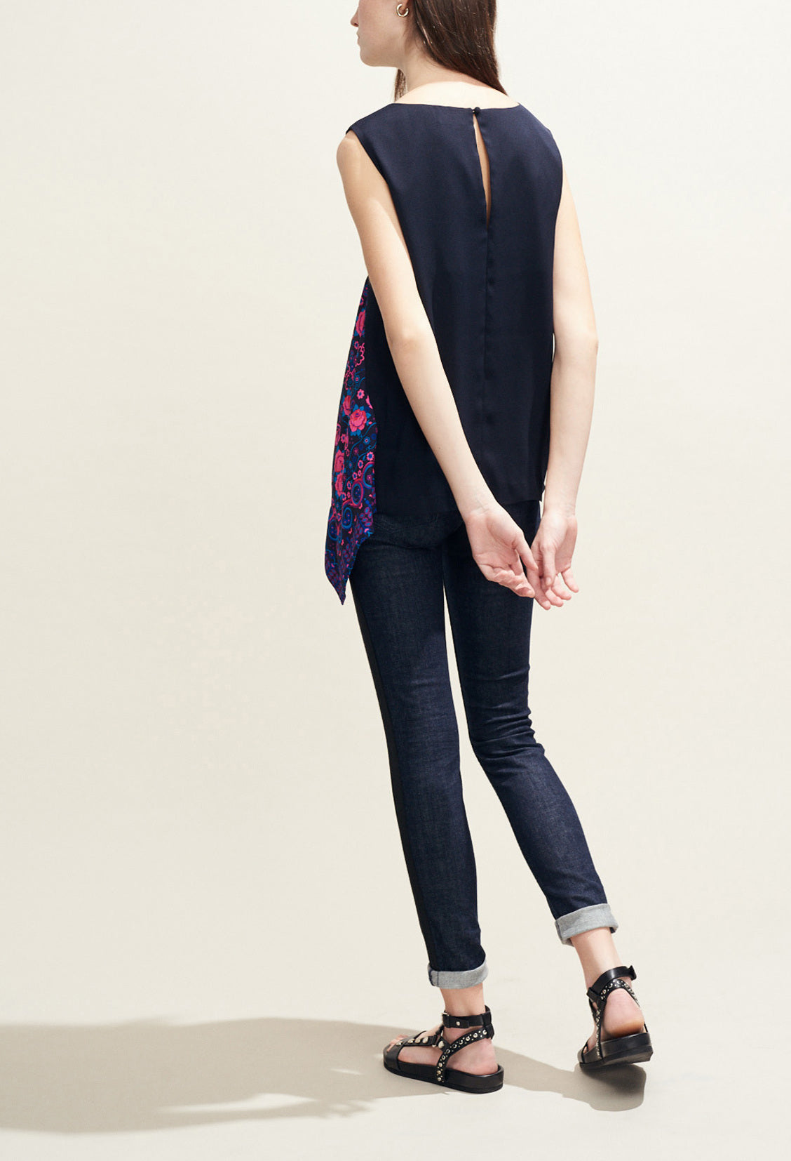 Top asymétrique bi-matière Faume - seconde main