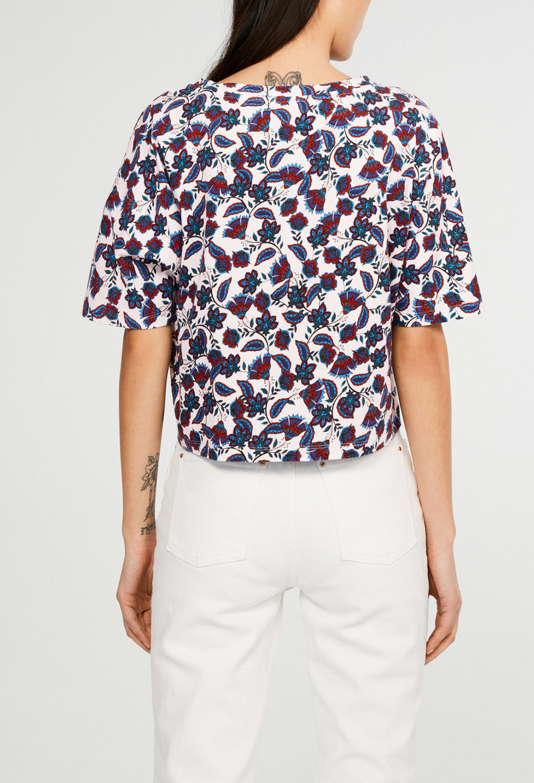 T-shirt sérigraphié en coton biologique Faume - seconde main