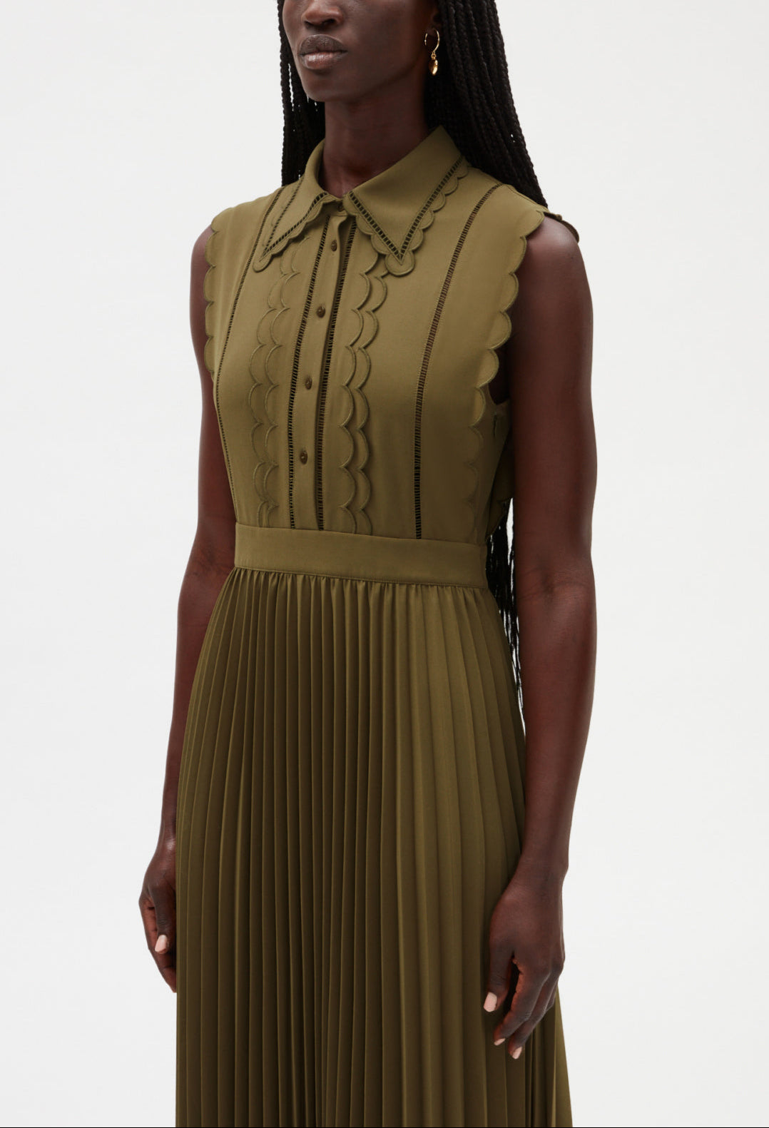 Robe longue kaki Faume - seconde main