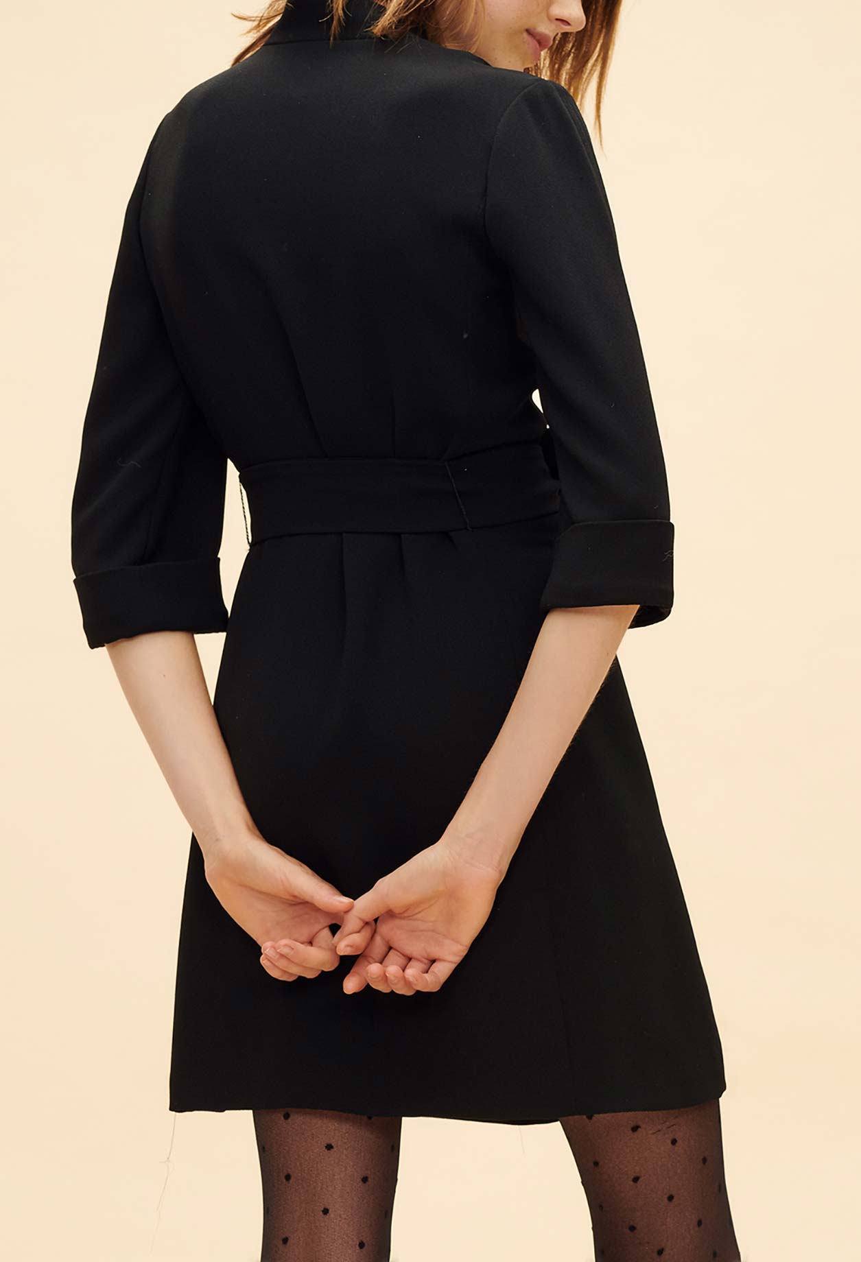 Robe ceinturée poches zippées Faume - seconde main