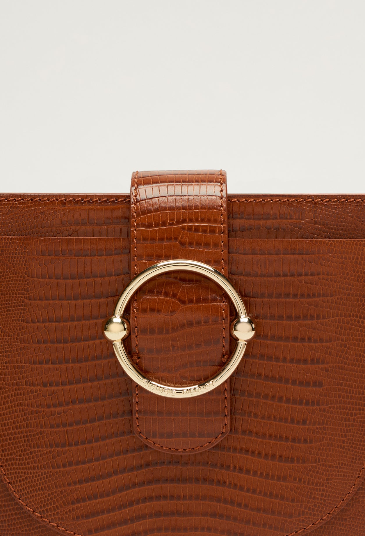 Sac besace Anouck en cuir façon lézard Faume - seconde main