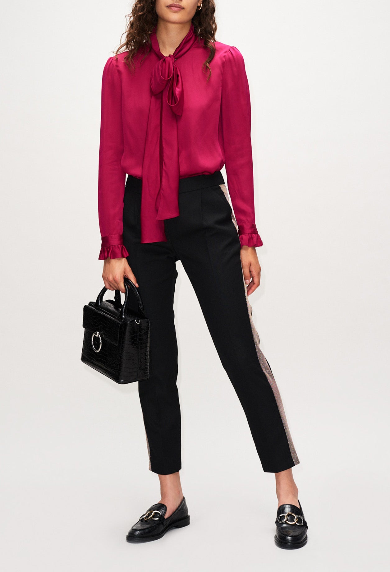 Pantalon cigarette noir Faume - seconde main