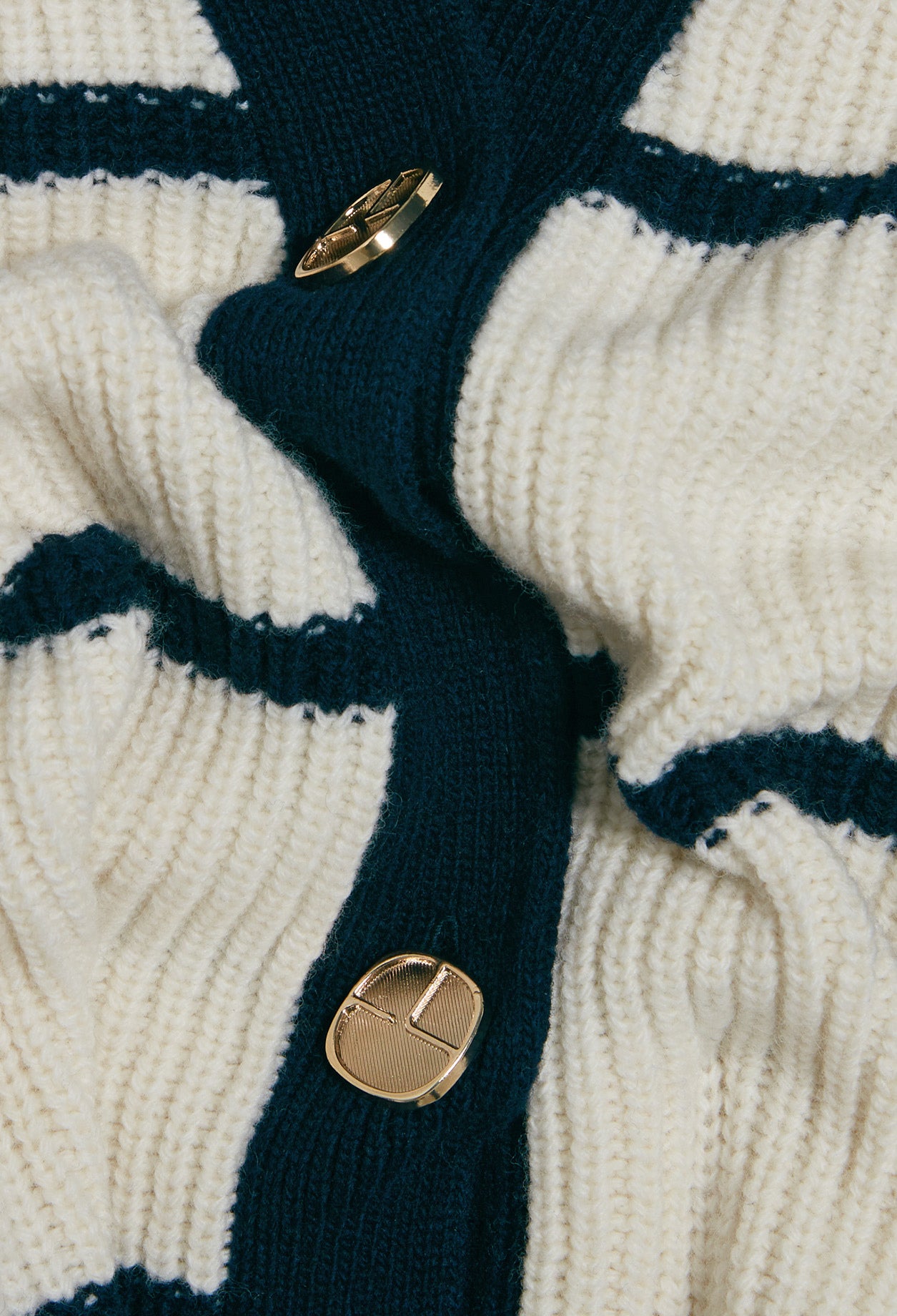 Cardigan bicolor lain Faume - seconde main