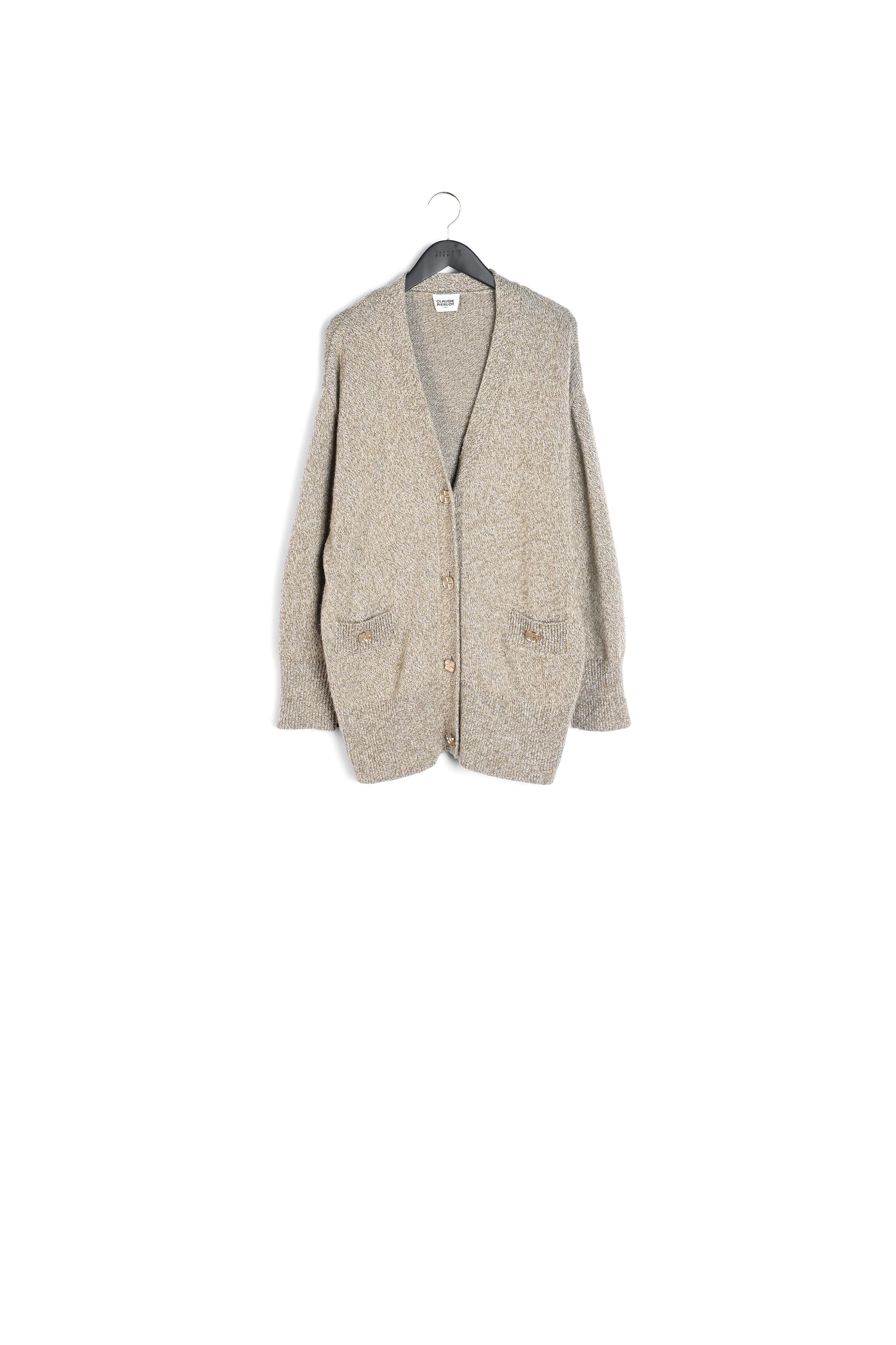 Gilet maille boutonné Faume - seconde main