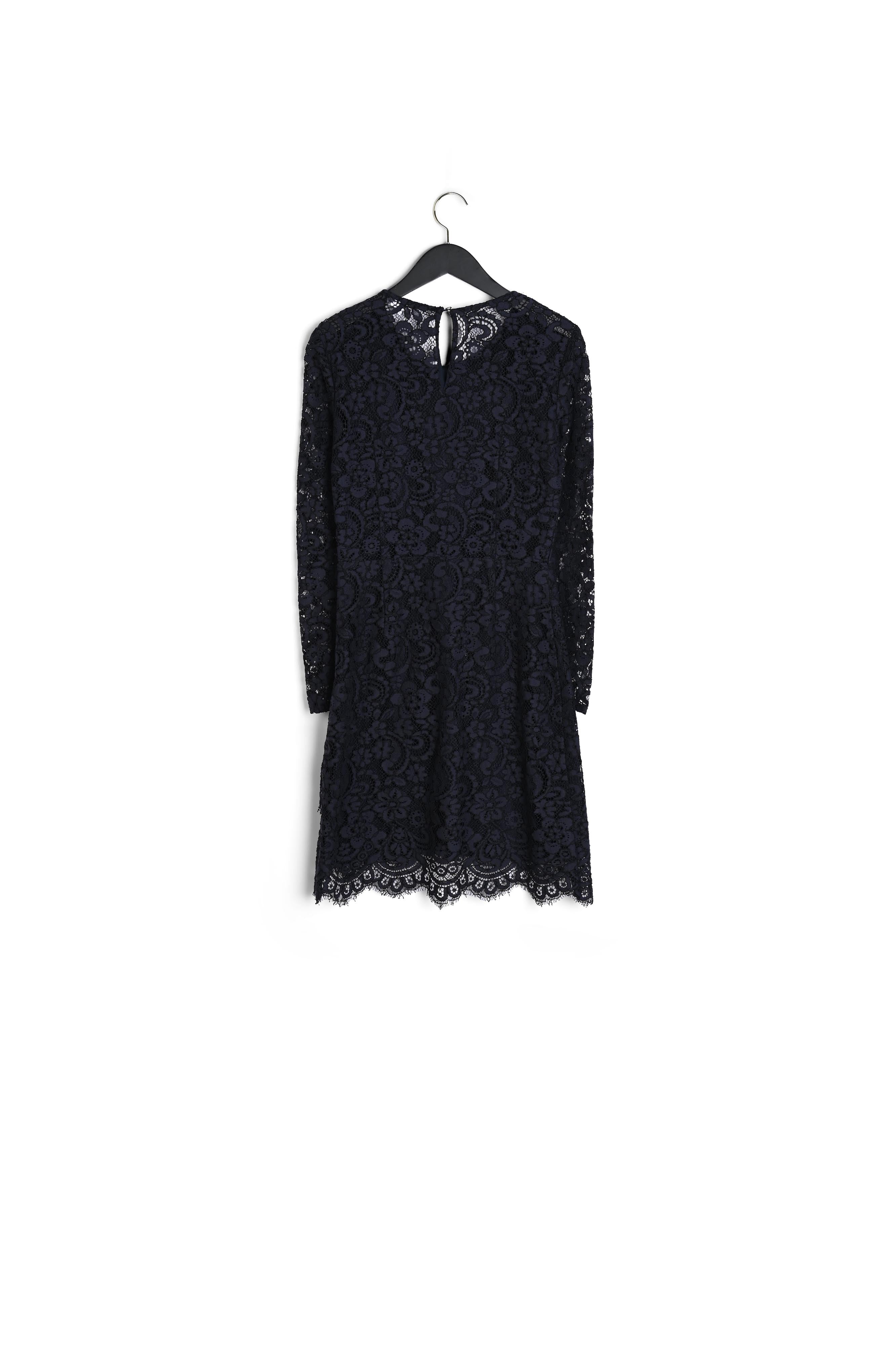 Robe manches longues dentelle bi-matière Faume - seconde main