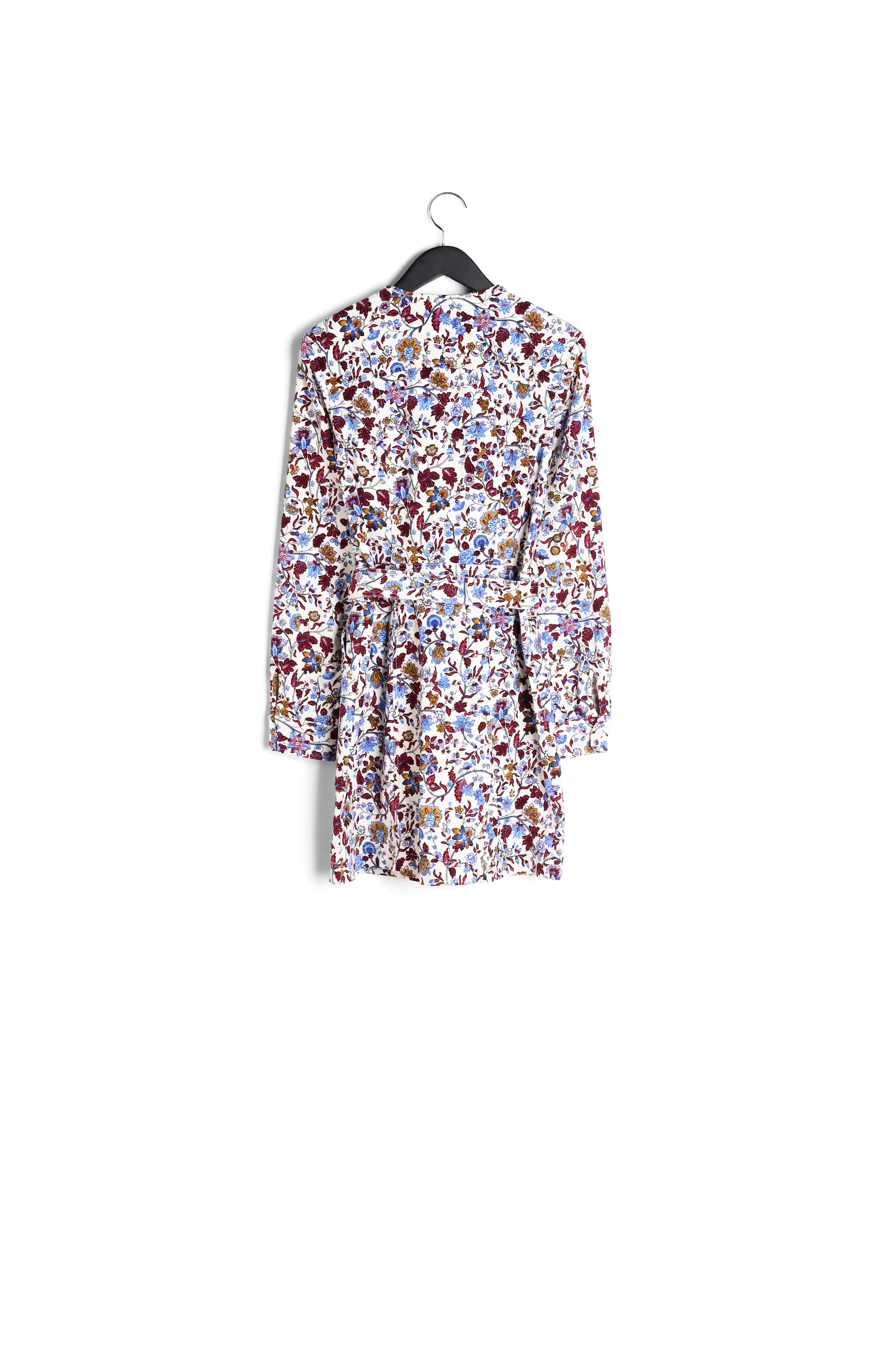 Robe courte imprimée fleurie coton Faume - seconde main