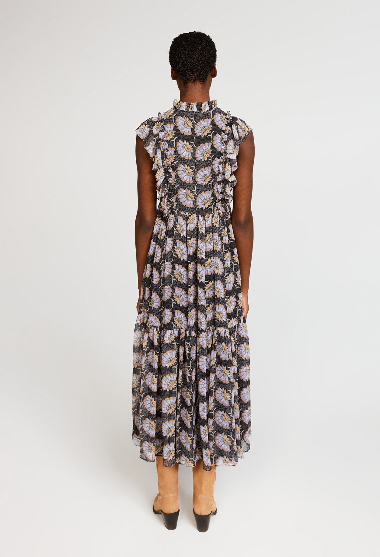 Robe longue volantée Faume - seconde main