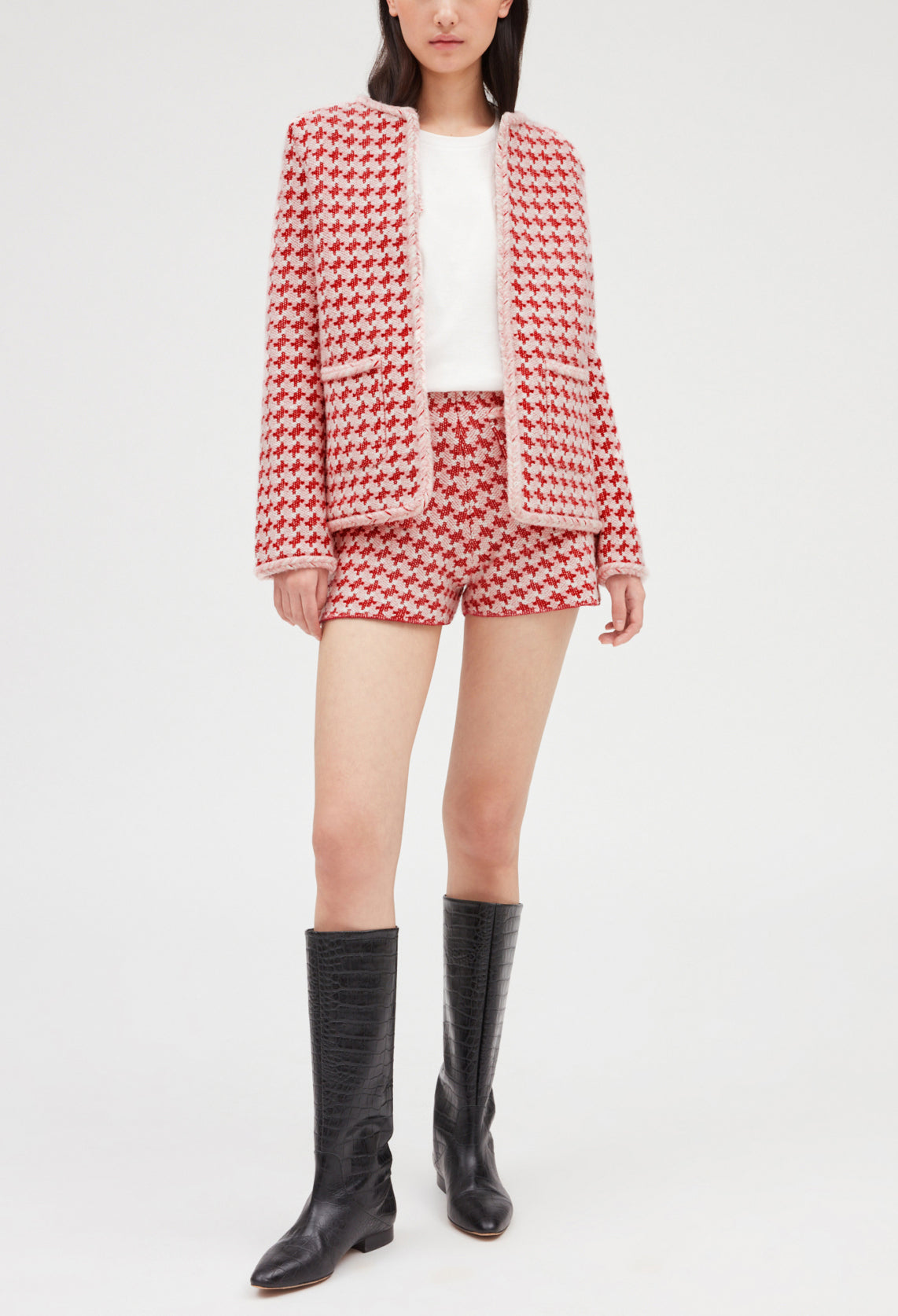 Cardigan maille effet tweed Faume - seconde main