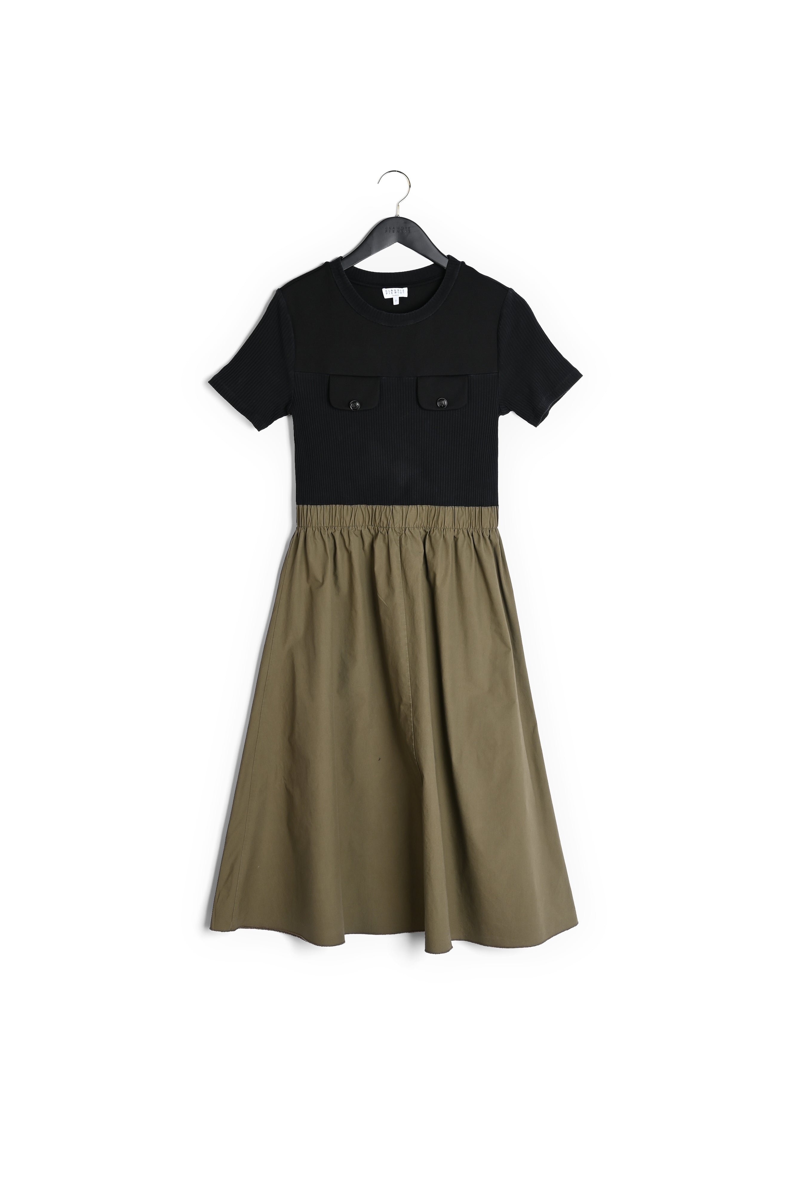 Robe longueur midi bi matière Faume - seconde main