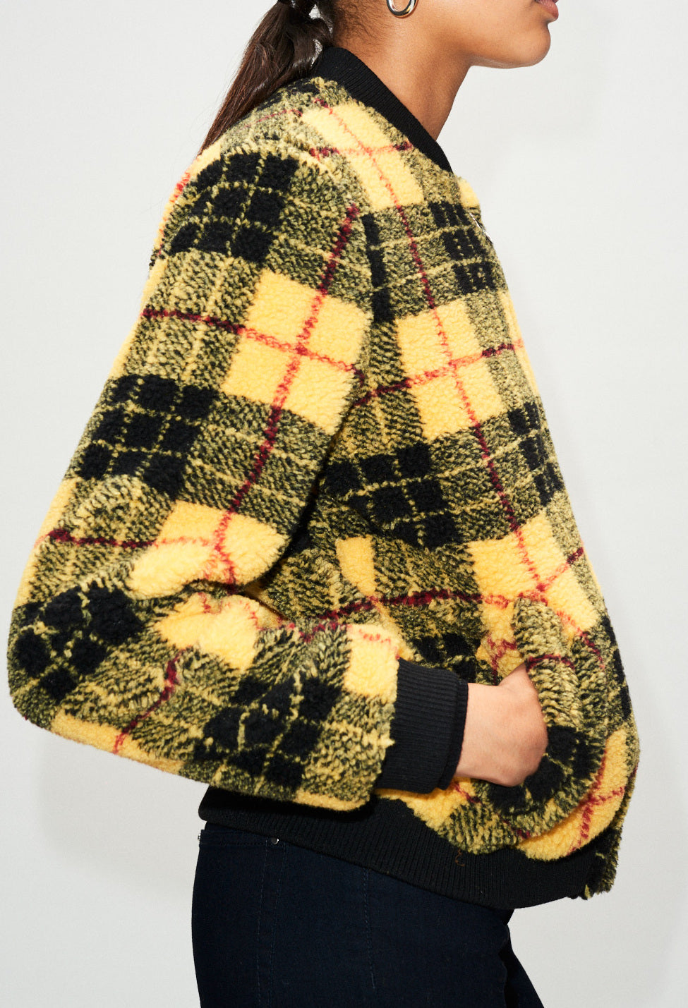 Bombers fausse fourrure à carreaux Faume - seconde main