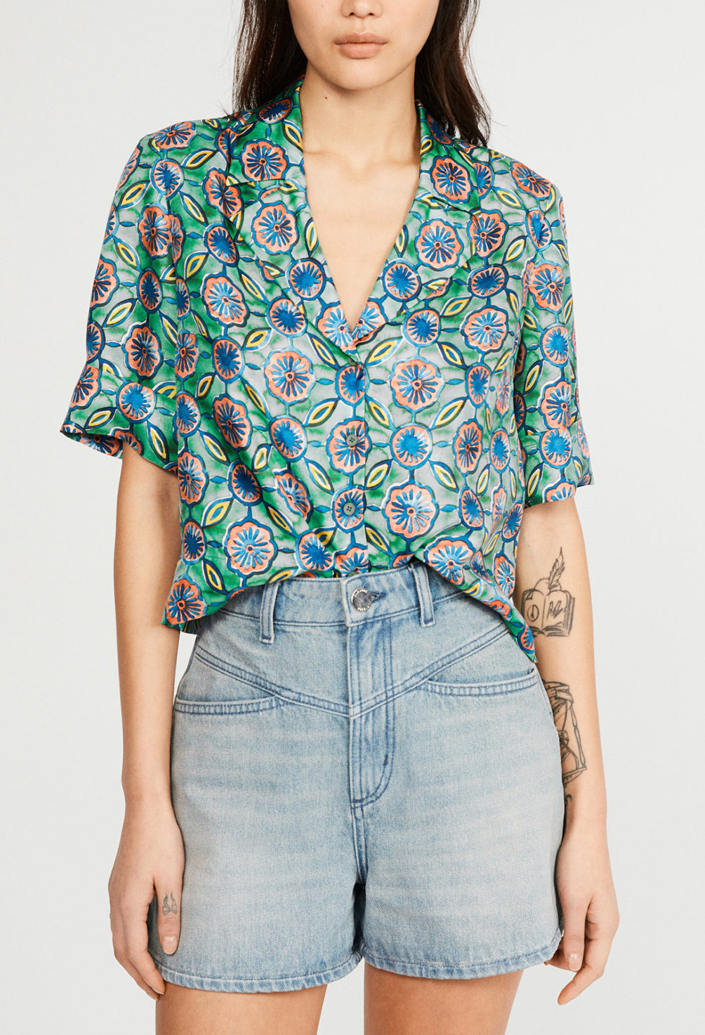 Chemise en soie Faume - seconde main