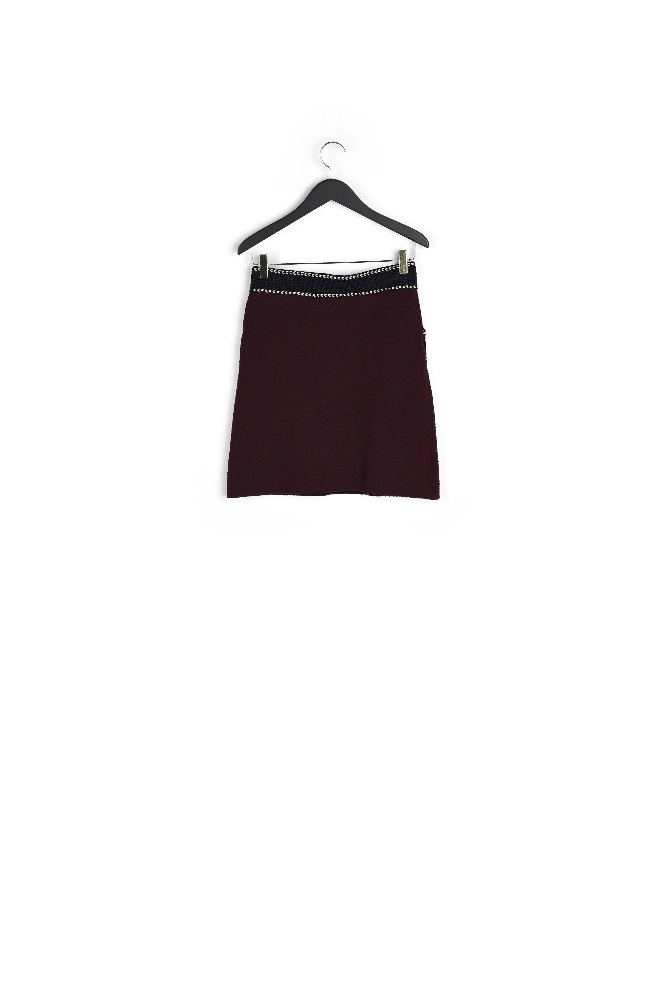 Jupe maille droite contrasté Faume - seconde main