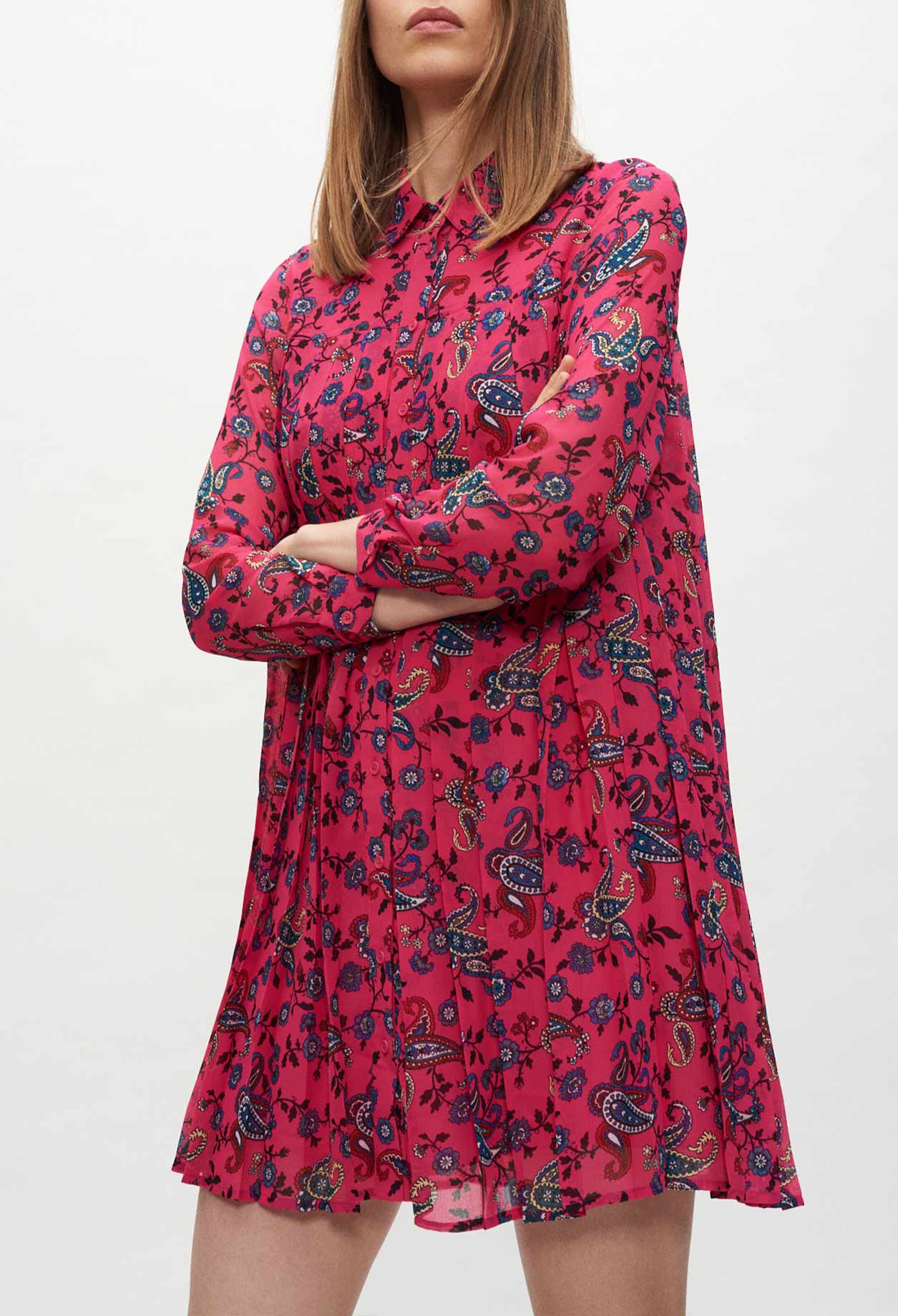 Robe chemise imprimée cachemire Faume - seconde main