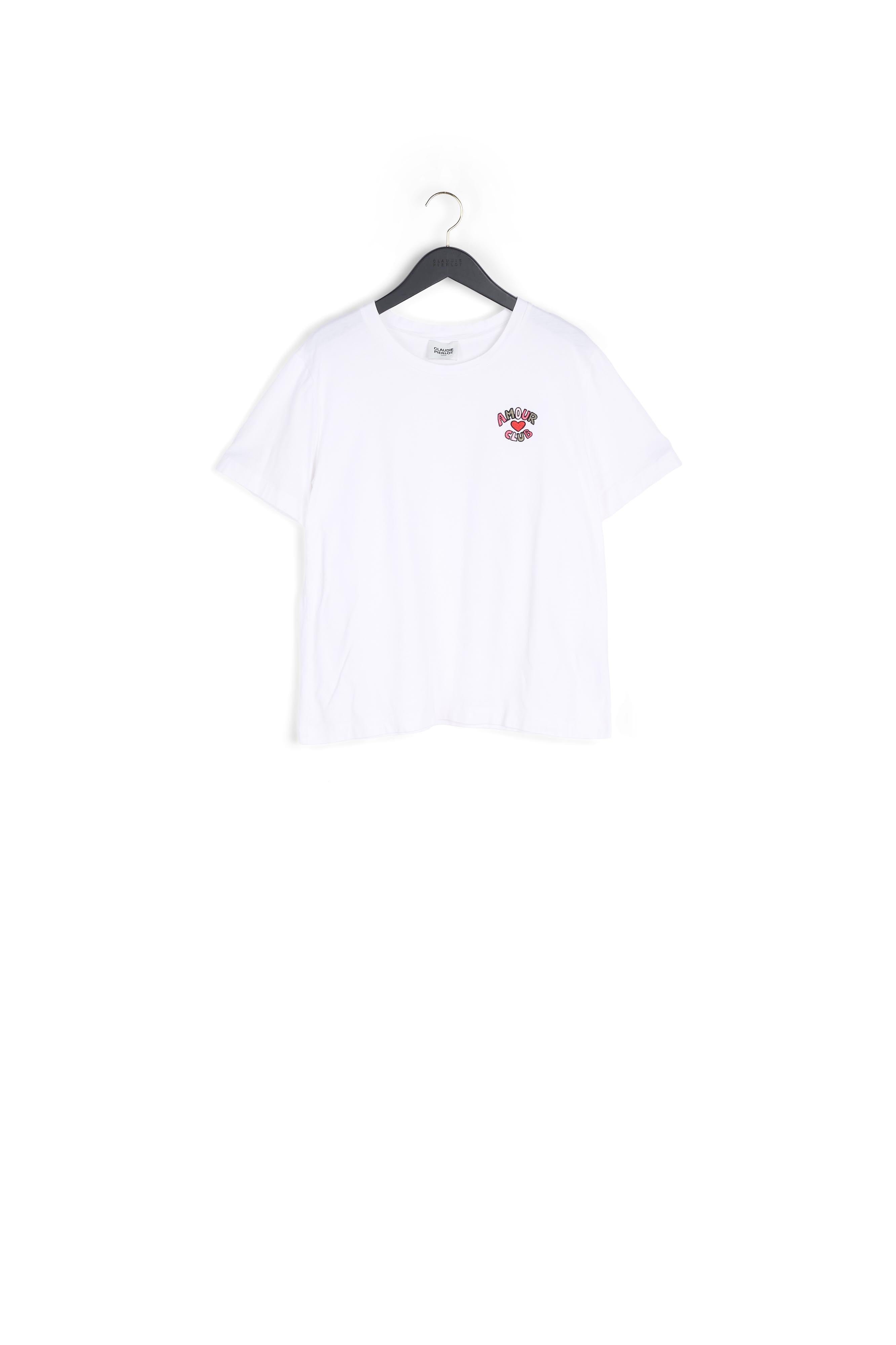 T-shirt manches courtes Amour club Blanc Faume - seconde main