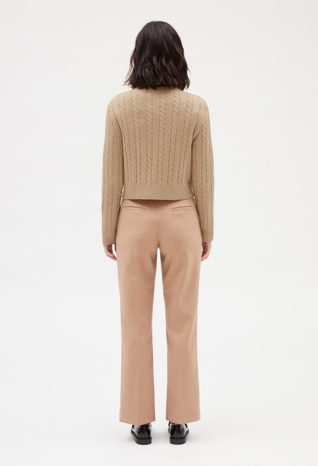 Pull court maille torsadée Faume - seconde main