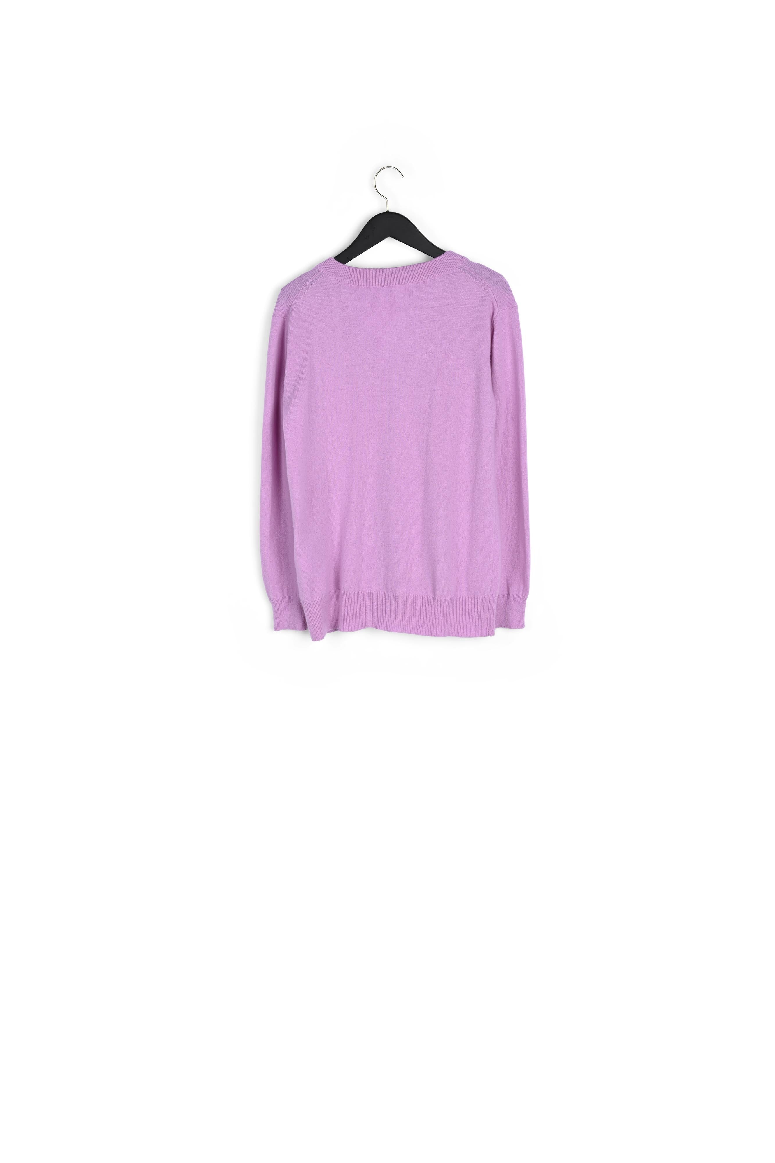 Pull col V laine cachemire Faume - seconde main