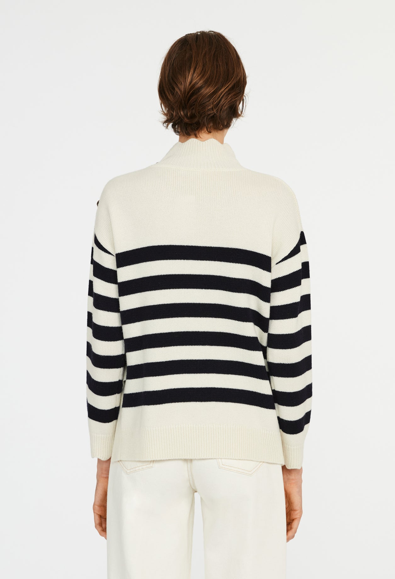 Pull marin à col montant Faume - seconde main