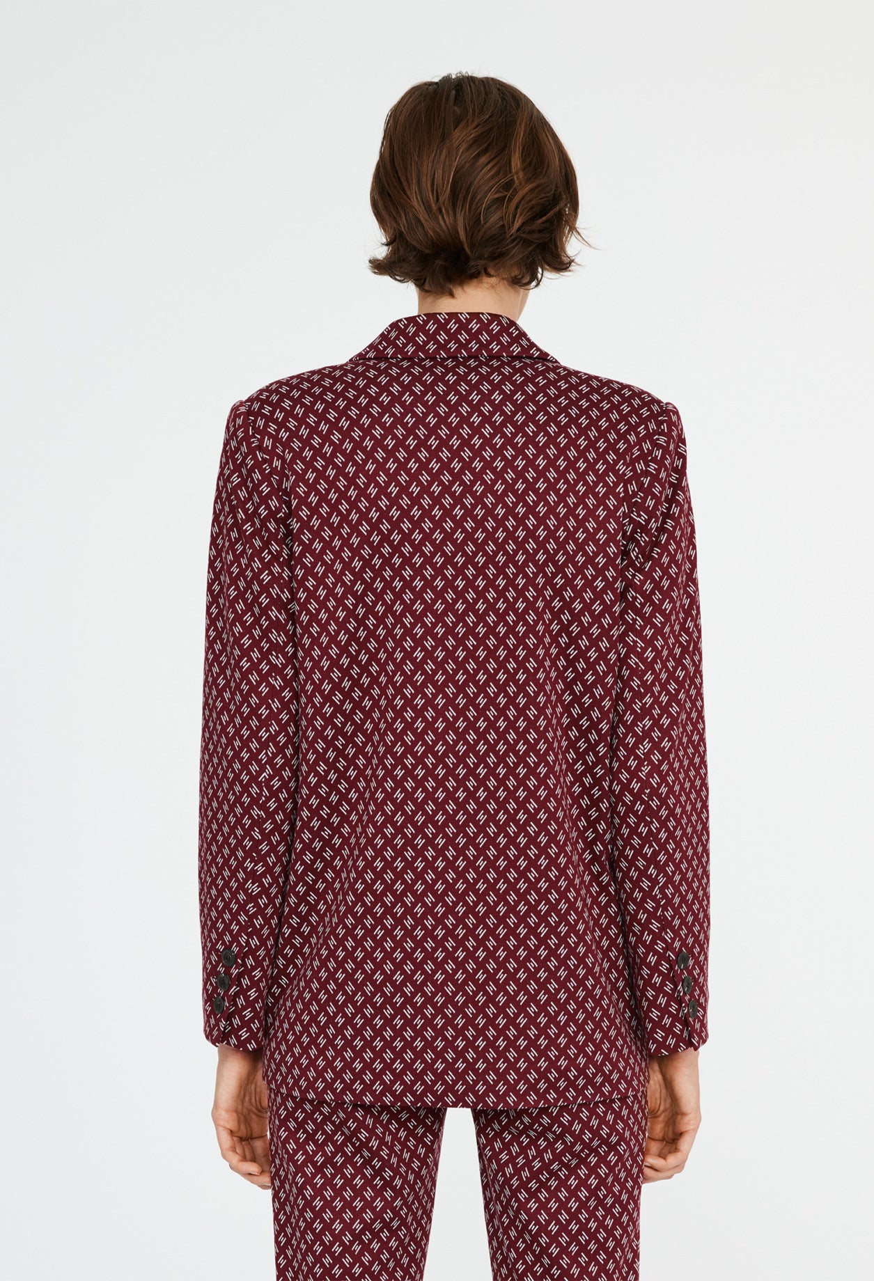 Veste bicolore de blazer imprimé Faume - seconde main