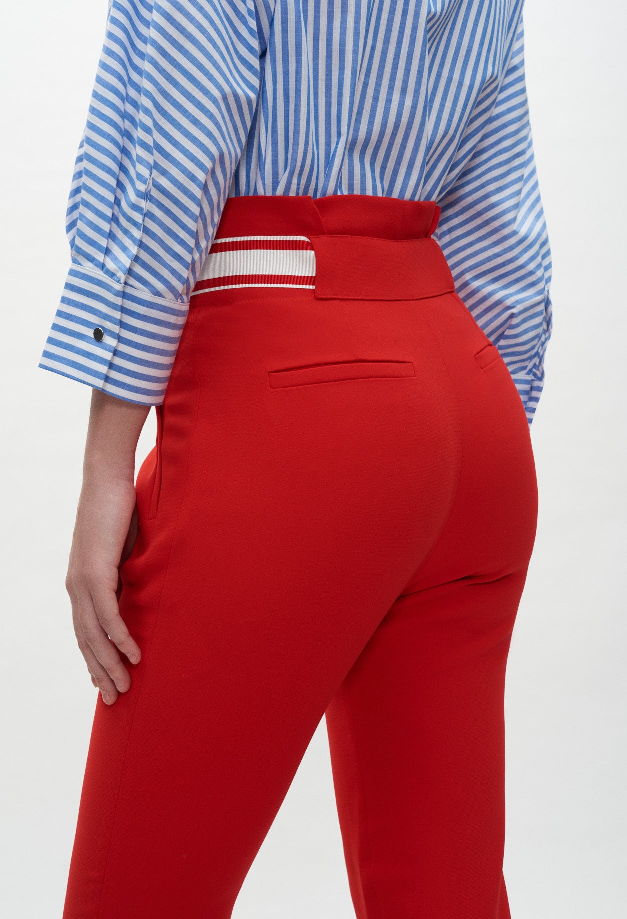 Pantalon de tailleur ceinturé Faume - seconde main