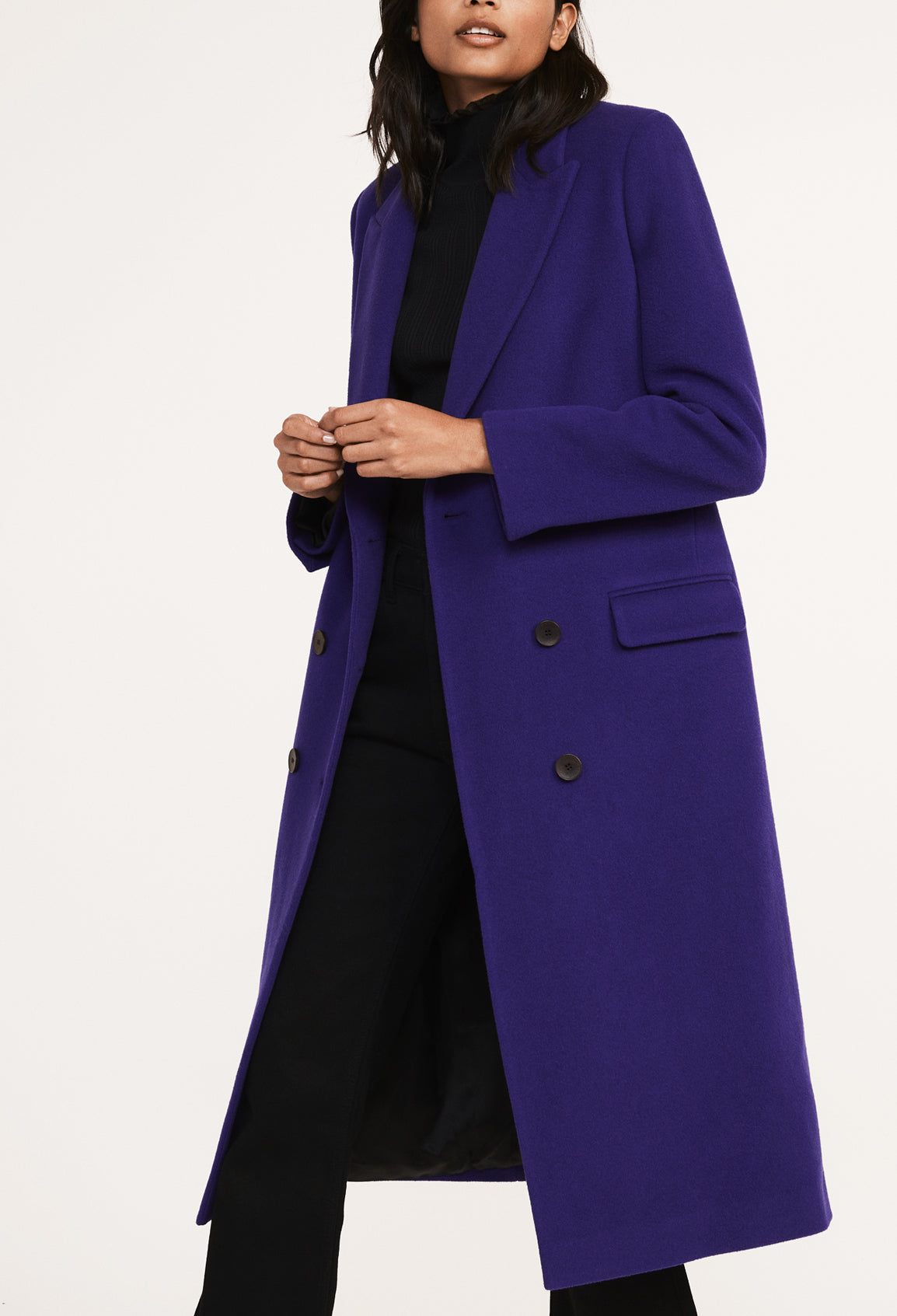 Manteau long en laine et cachemire Faume - seconde main