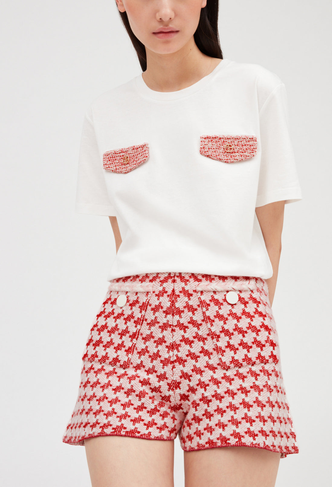 Short maille effet tweed Faume - seconde main