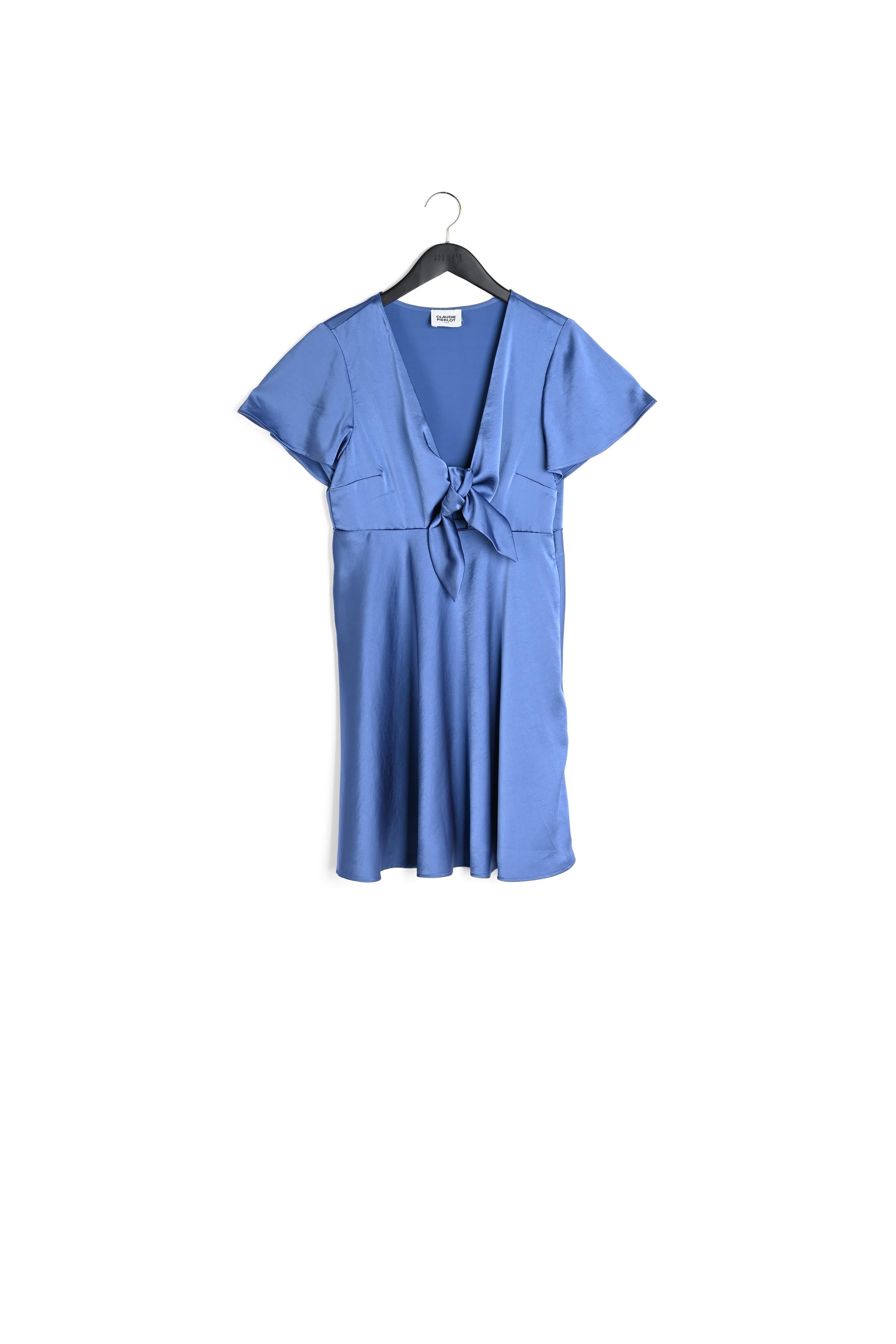 Robe courte fluide bleue Faume - seconde main