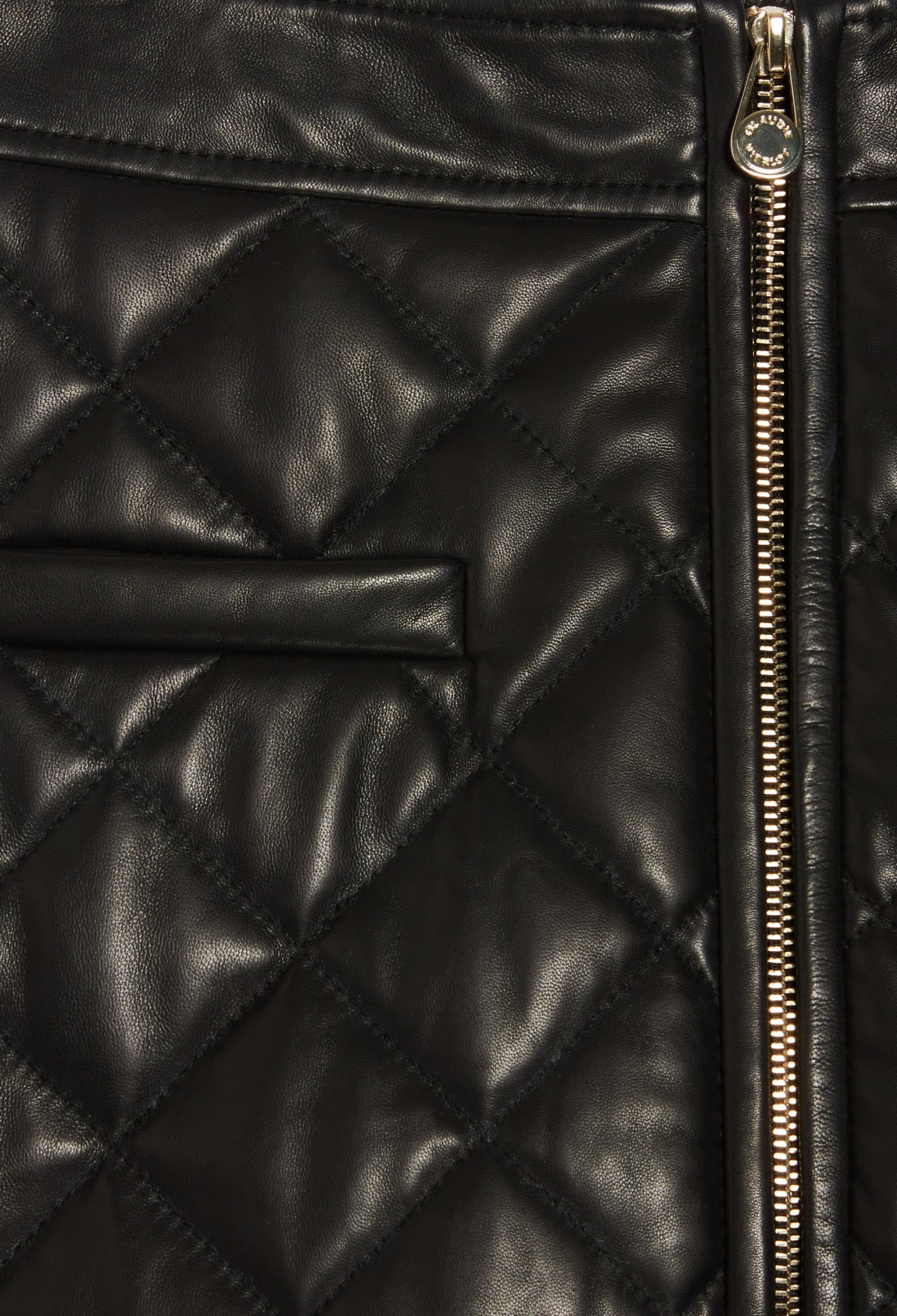 Jupe matelassée cuir Faume - seconde main