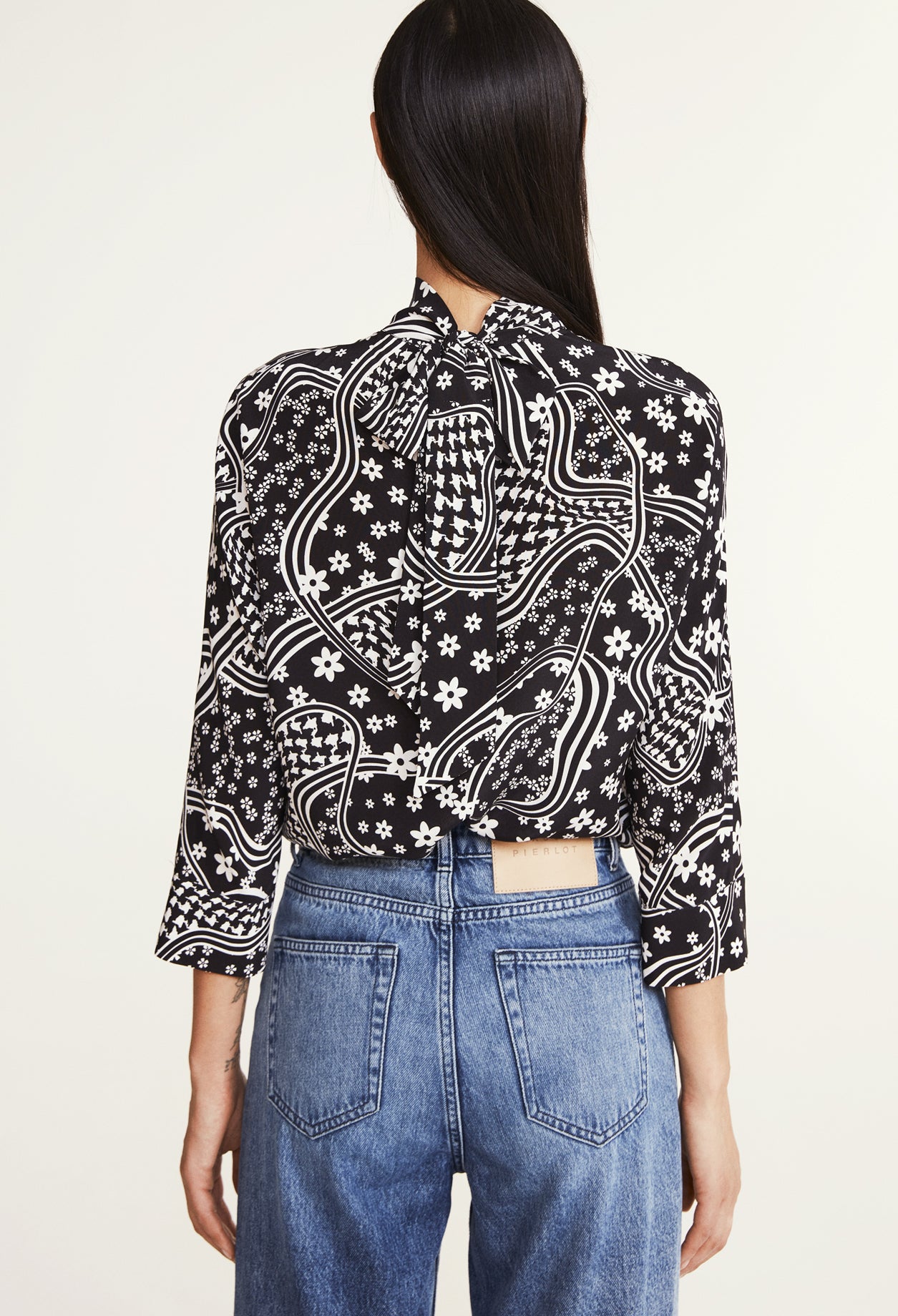 Blouse à col montant Faume - seconde main