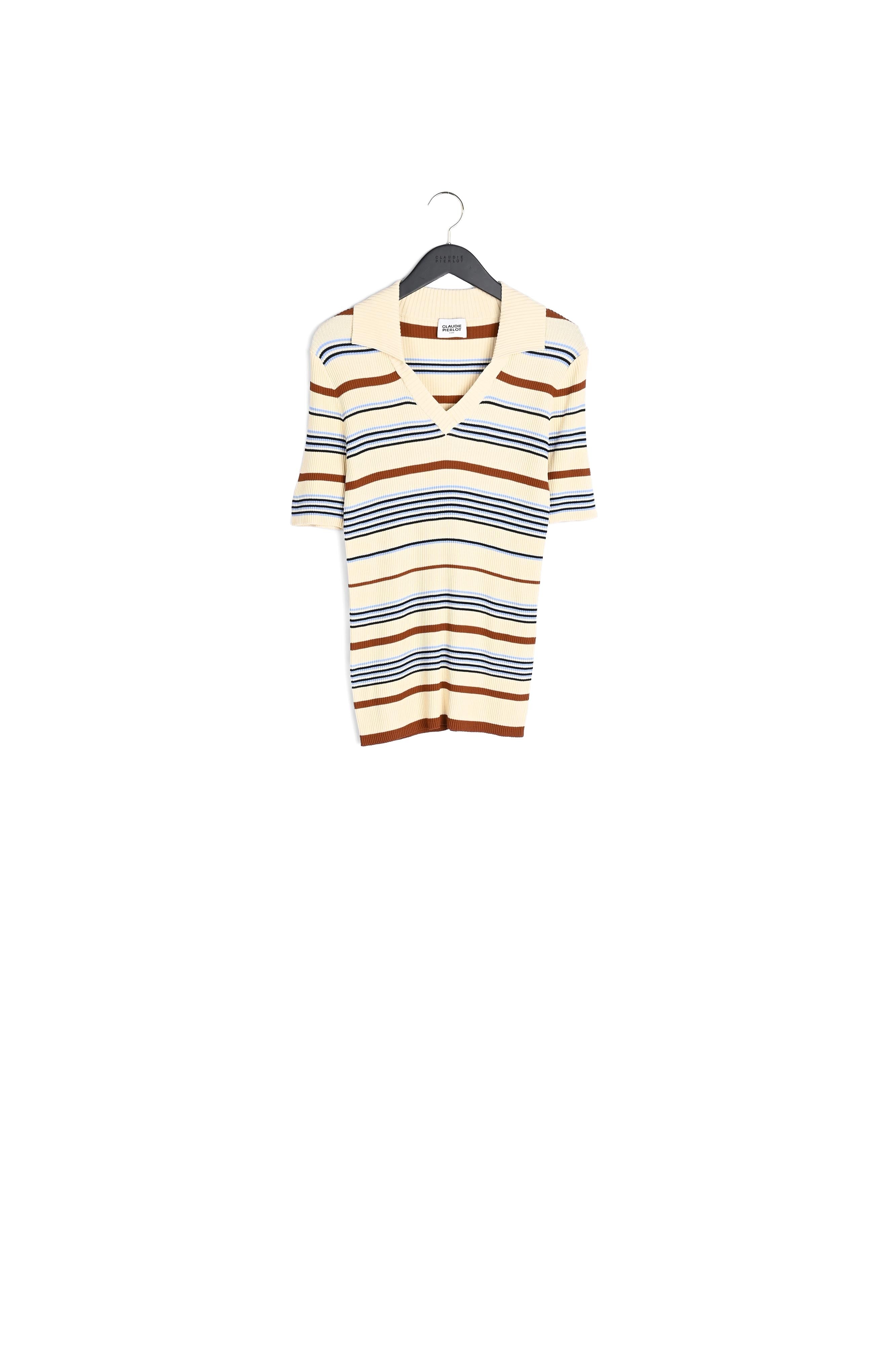 Pull col polo manches courtes Faume - seconde main