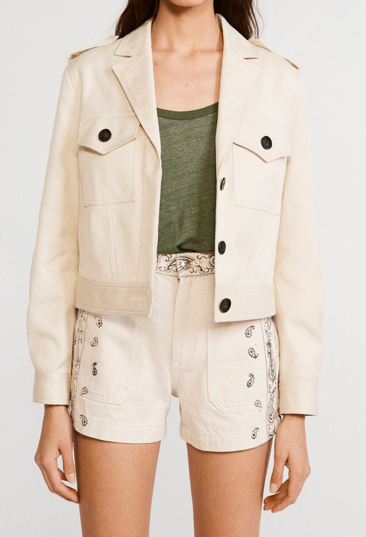 Veste style blouson en coton biologique Faume - seconde main