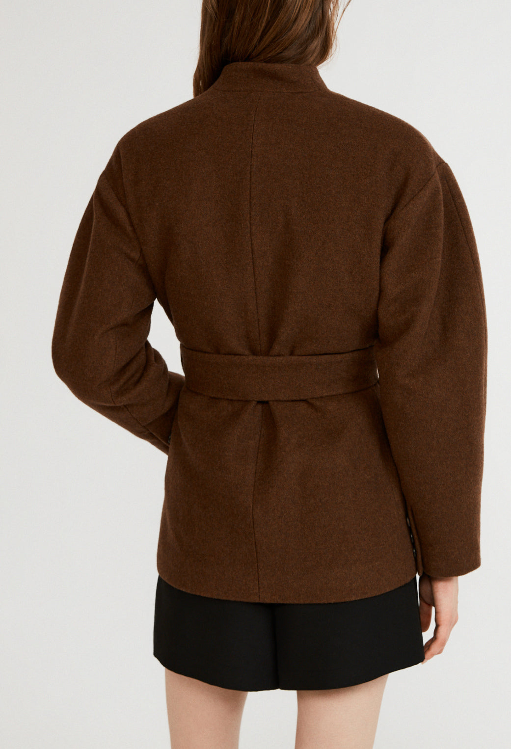 Veste en laine ceinturée Faume - seconde main