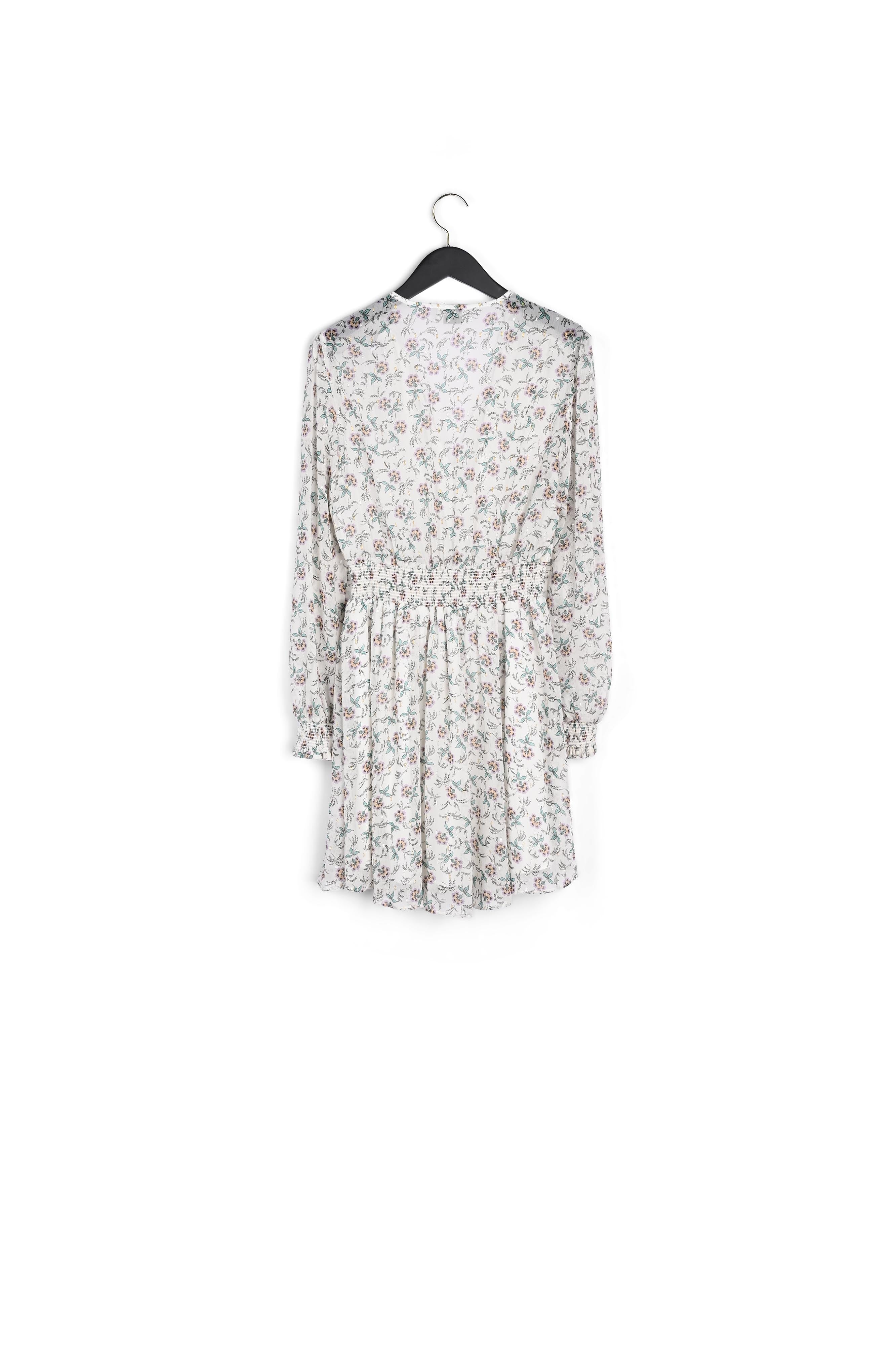 Robe courte motif floral métallisé Faume - seconde main