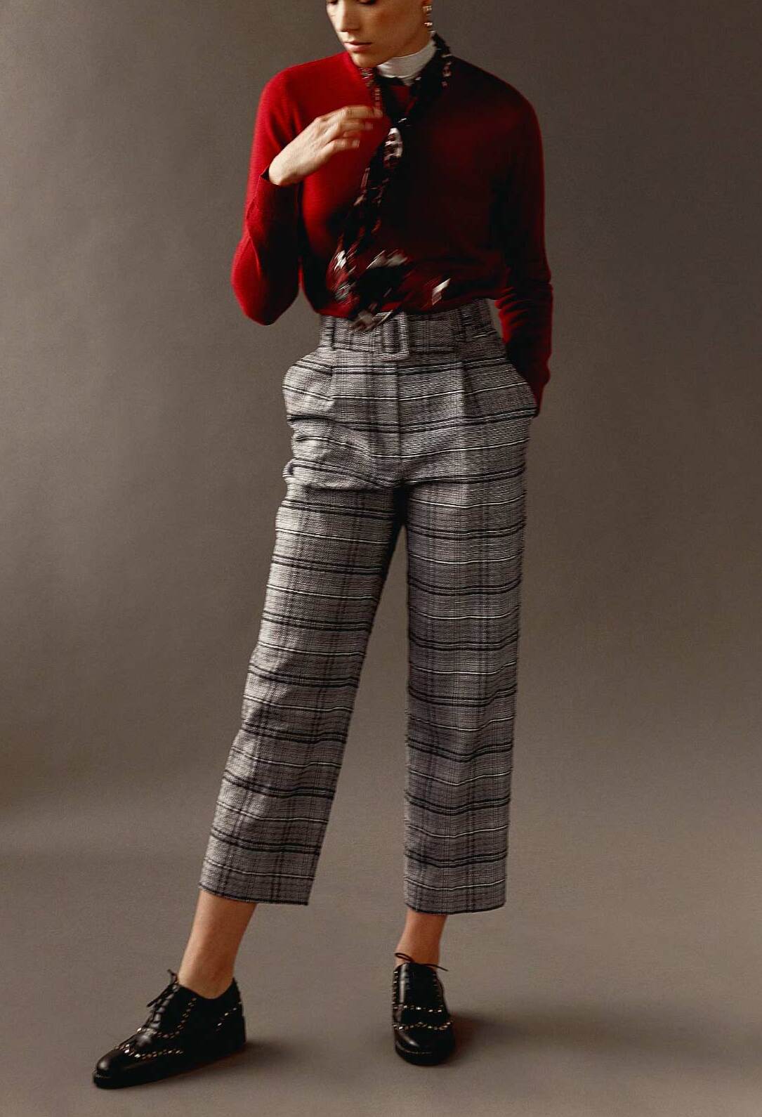 Pull col lavallière effet foulard Faume - seconde main