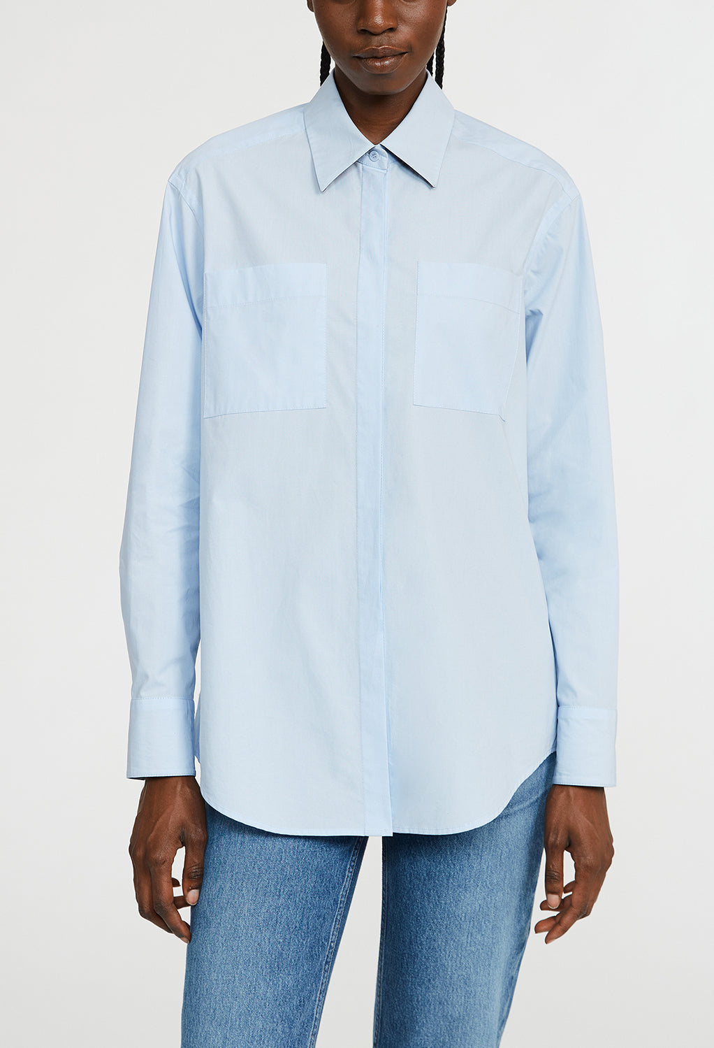 Chmis blu cil à manchs longus Faume - seconde main