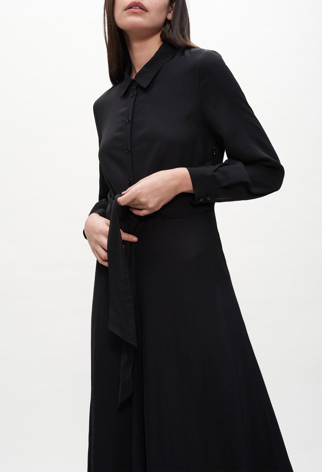 Robe chemise longue ceinturée Faume - seconde main