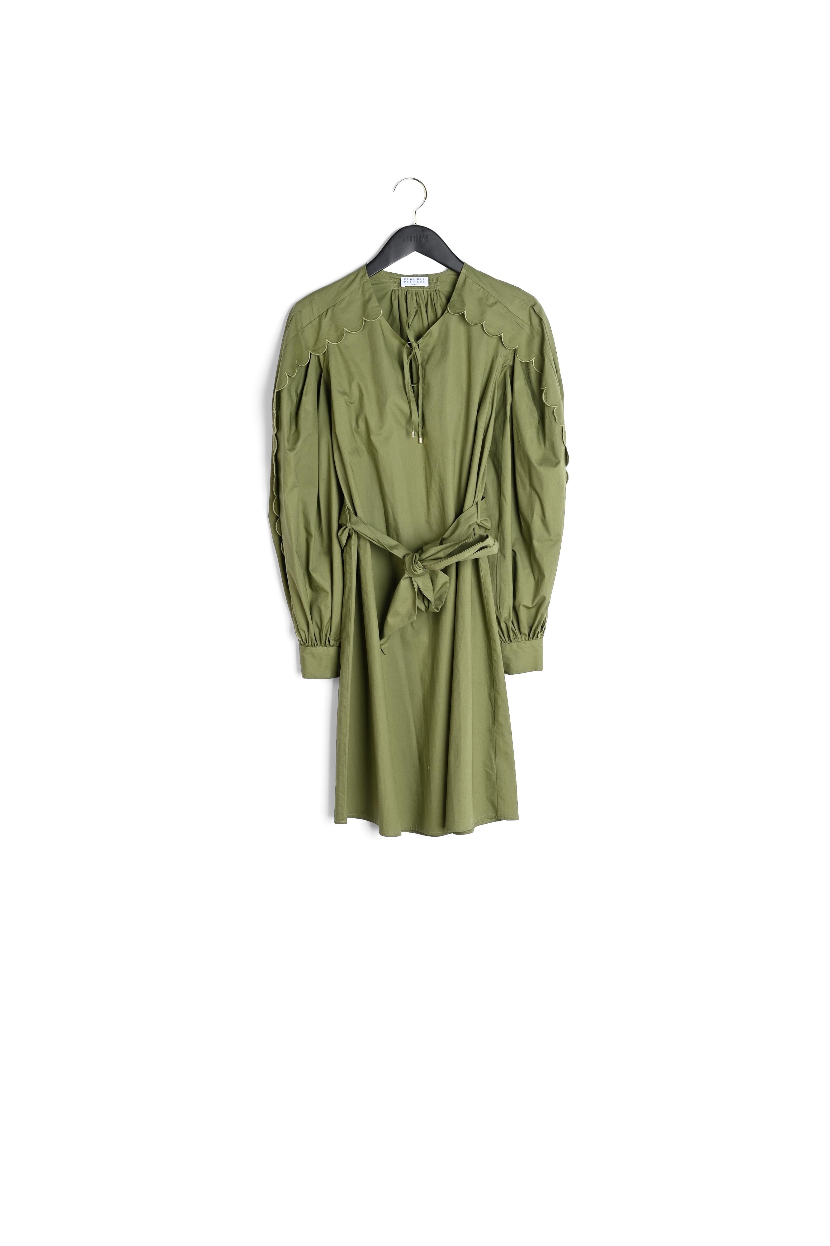 Robe courte ceinturée en coton bio Faume - seconde main