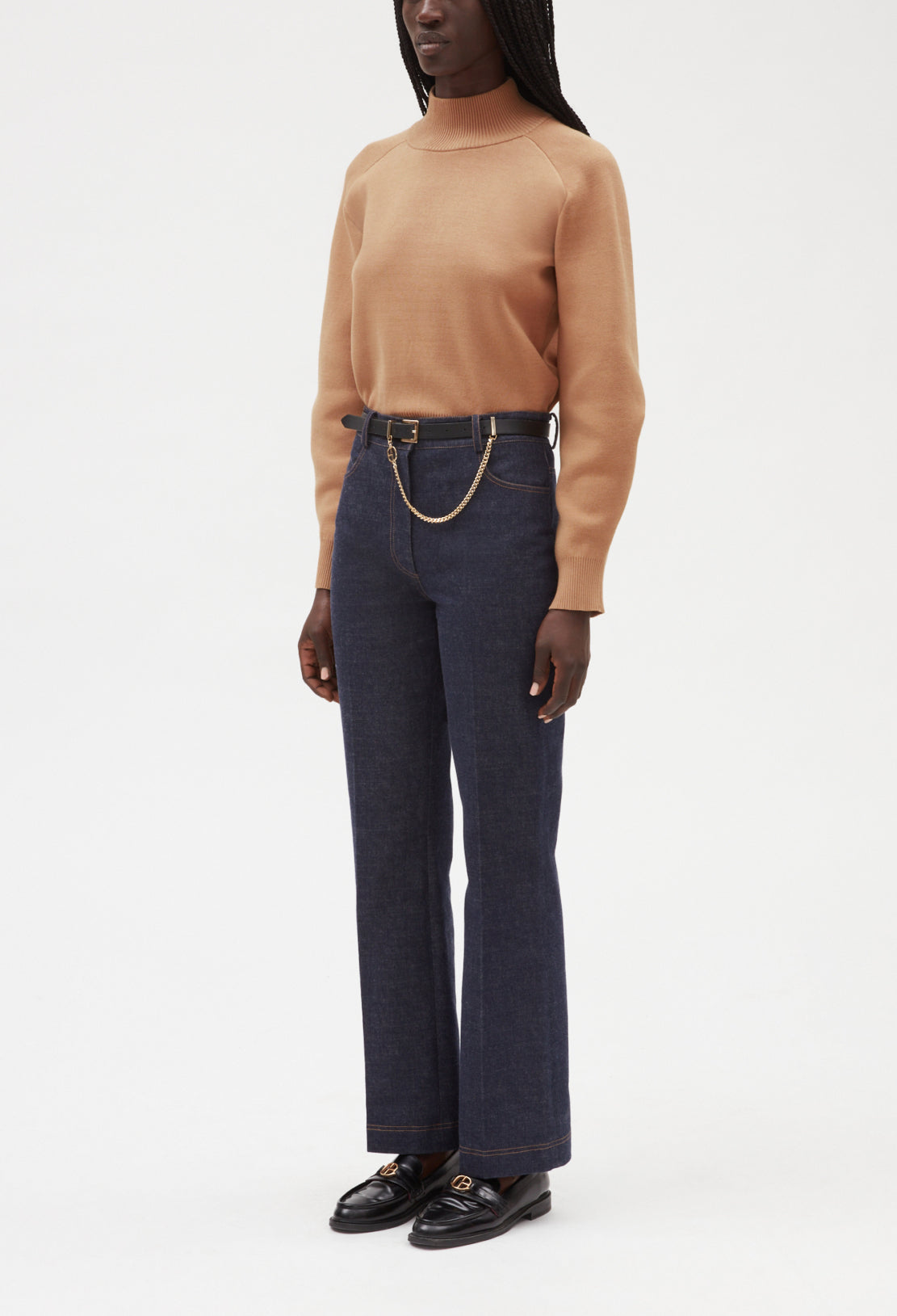 Pantalon denim bleu brut Faume - seconde main