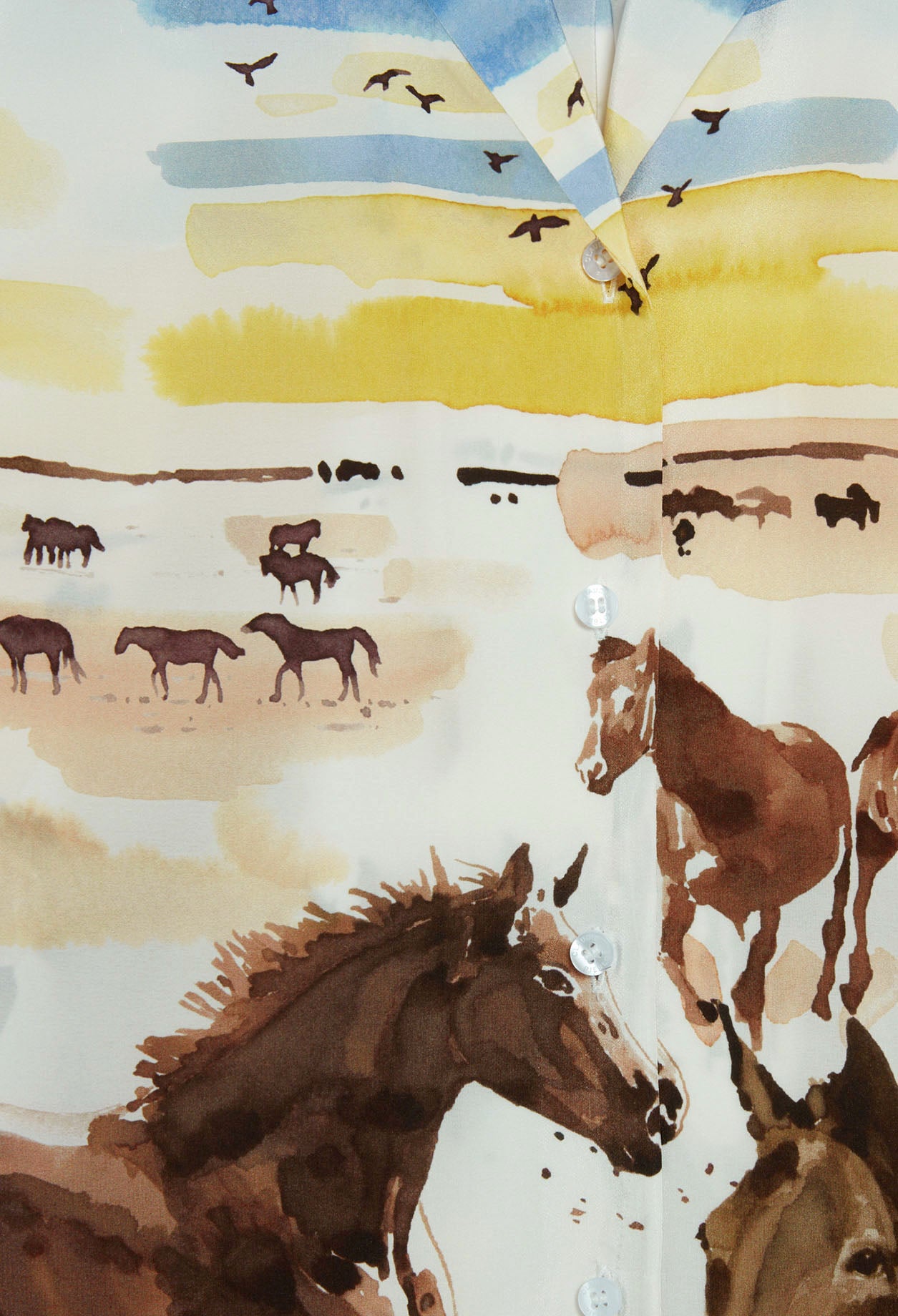 Chemise en soie Faume - seconde main