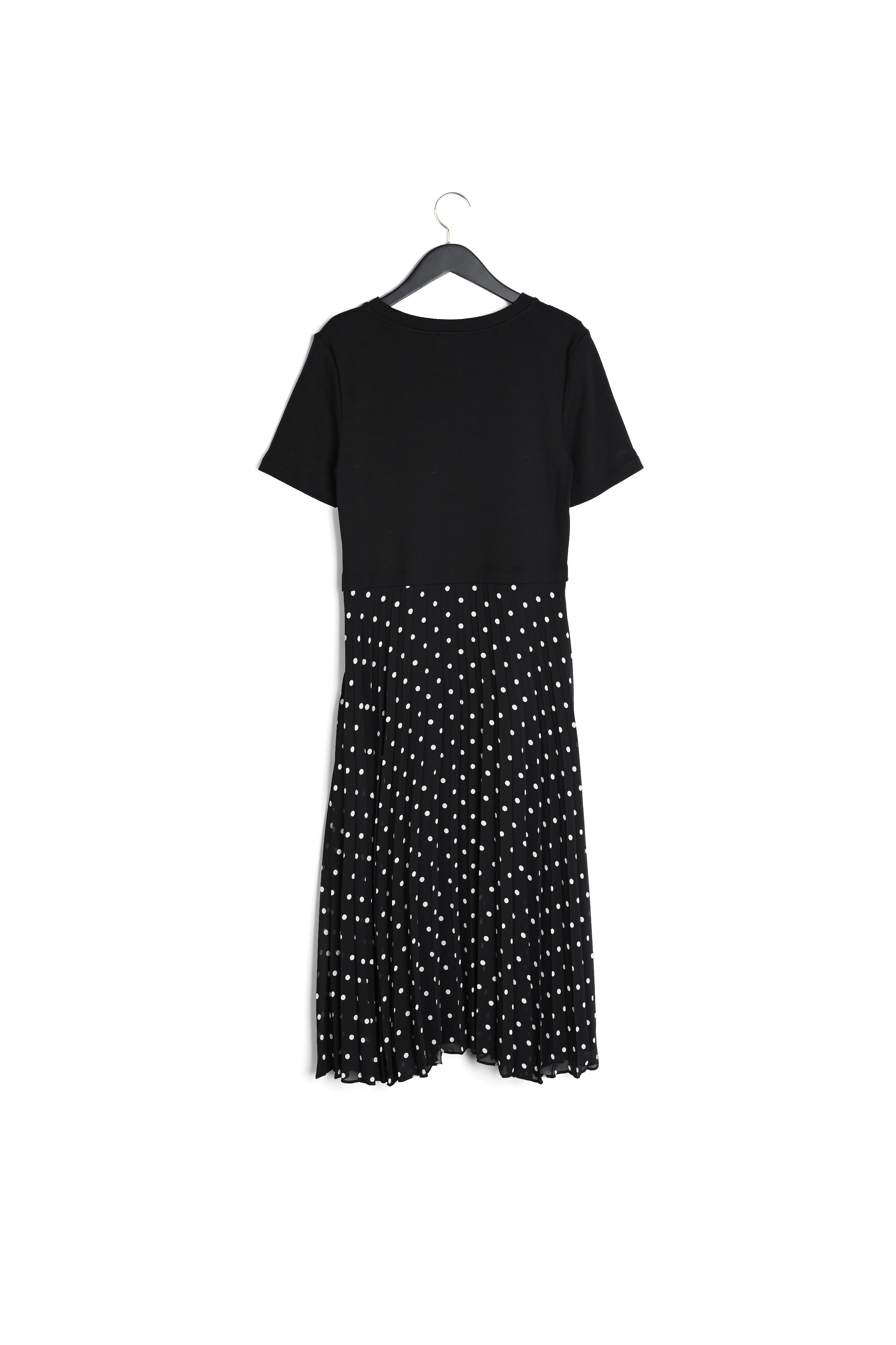 Robe midi bicolore à pois Faume - seconde main