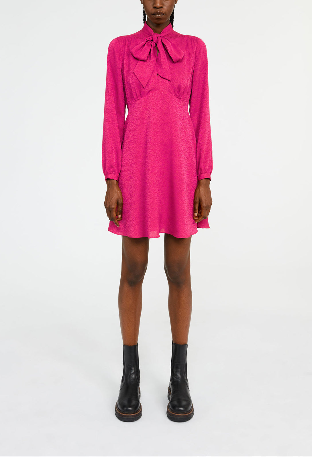 Robe fluide col lavallière Faume - seconde main