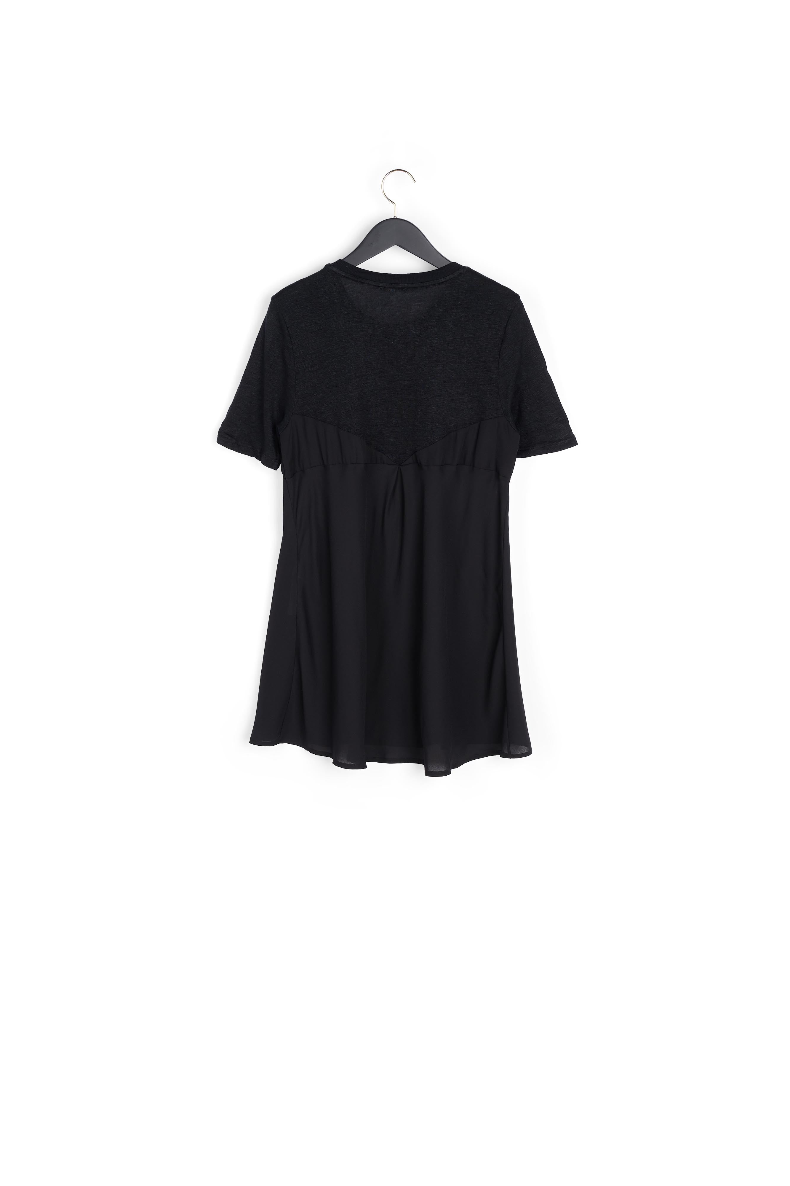 T-shirt évasé bi-matière Faume - seconde main