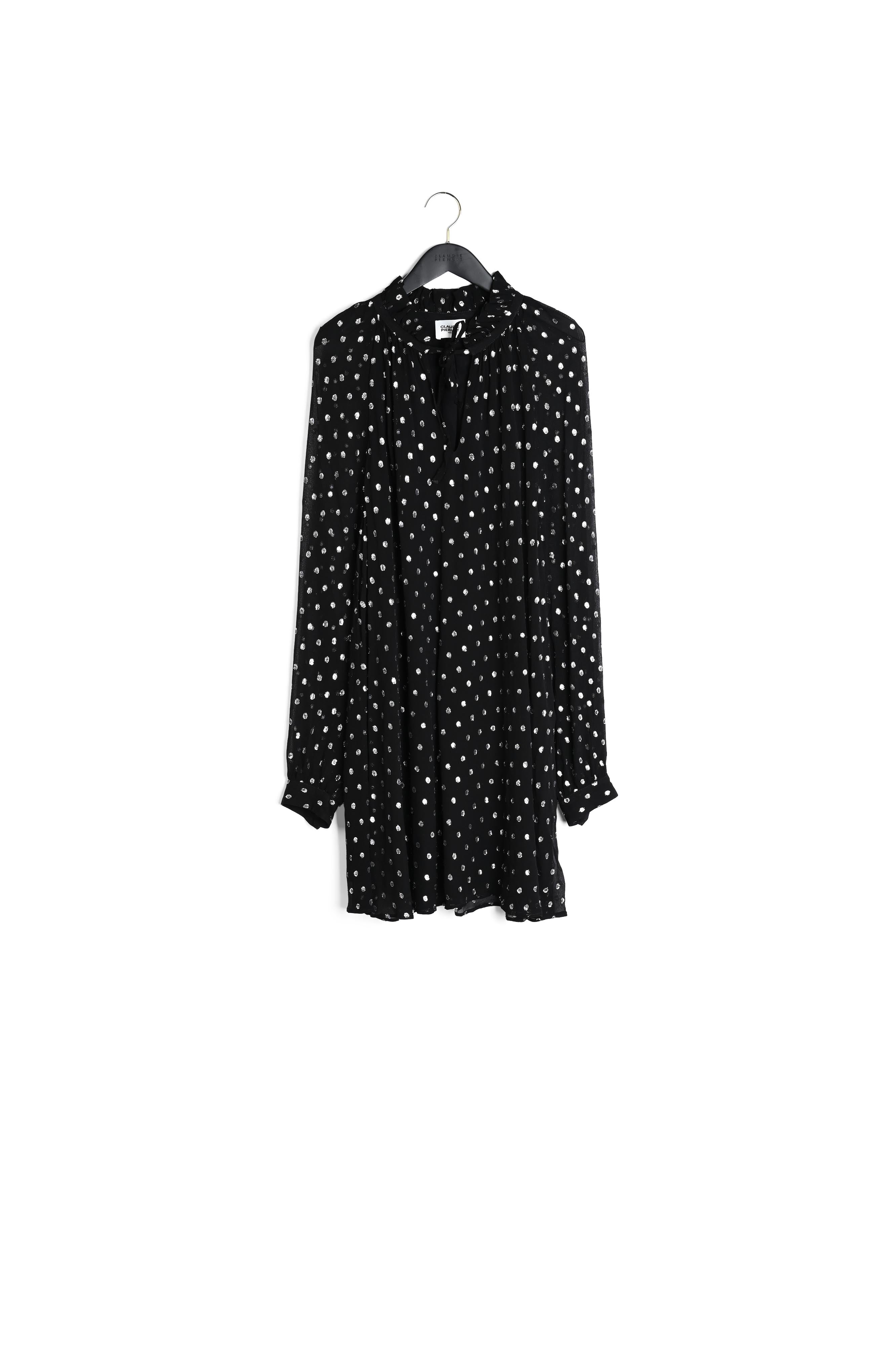 Robe courte Rififi pois noire Faume - seconde main