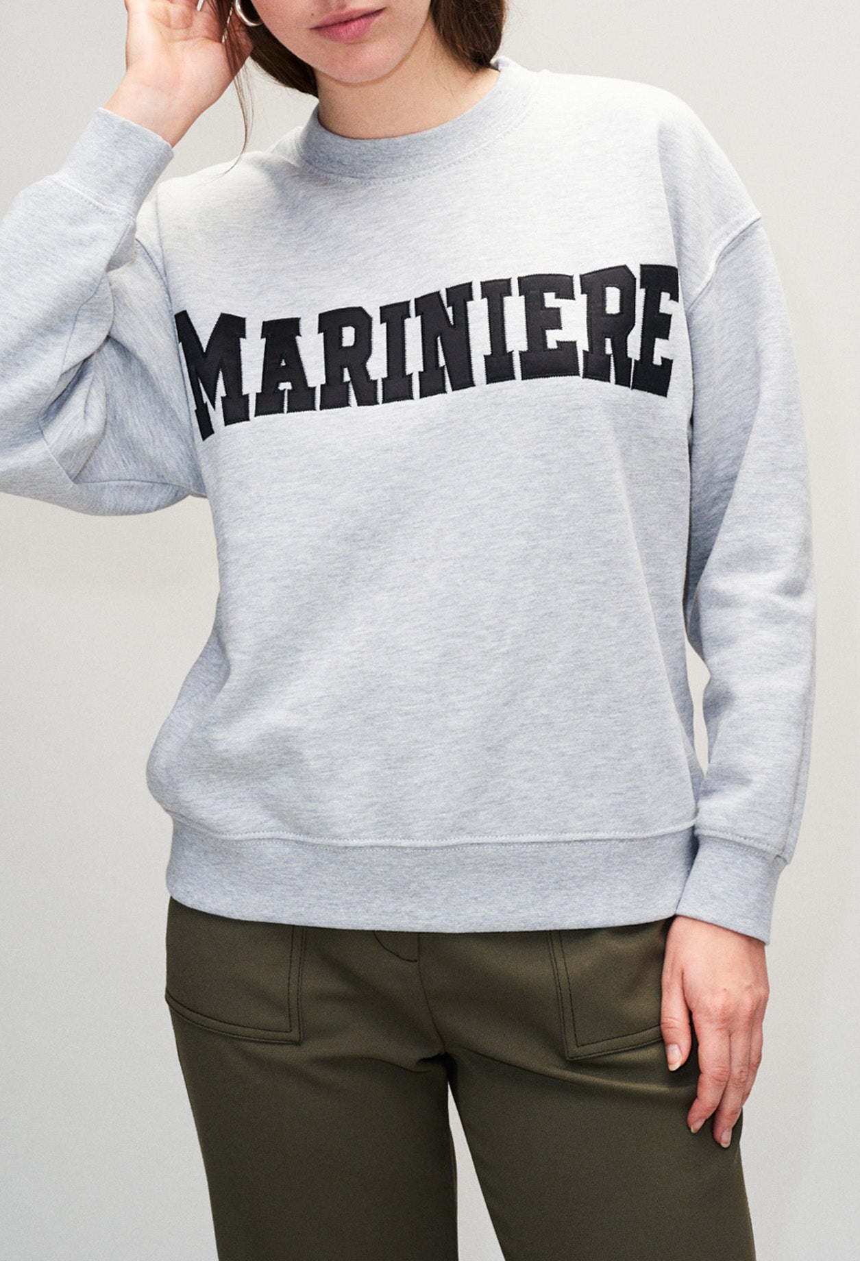 Sweat sérigraphie marinière Faume - seconde main