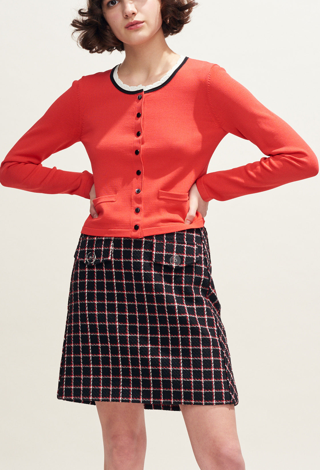 Cardigan court à pressions Faume - seconde main