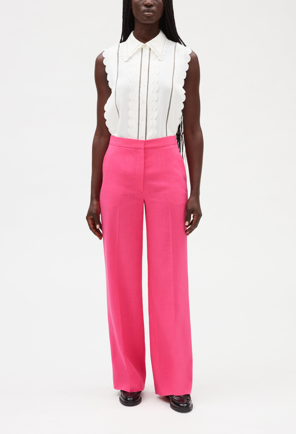 Pantalon large rose Faume - seconde main