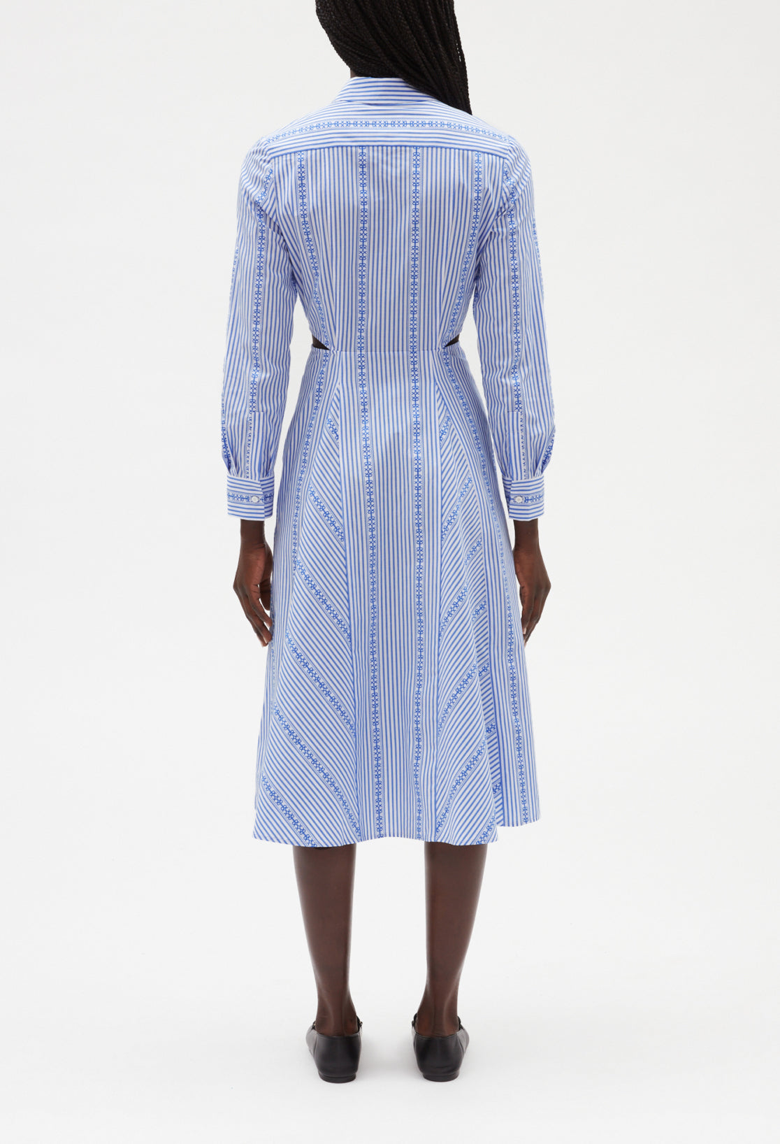 Robe chemise midi bleu ciel Faume - seconde main