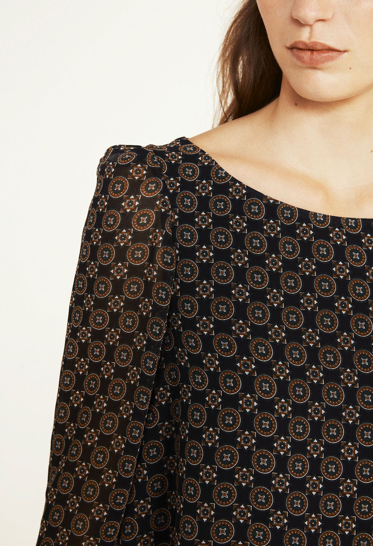 Robe midi imprimée Faume - seconde main