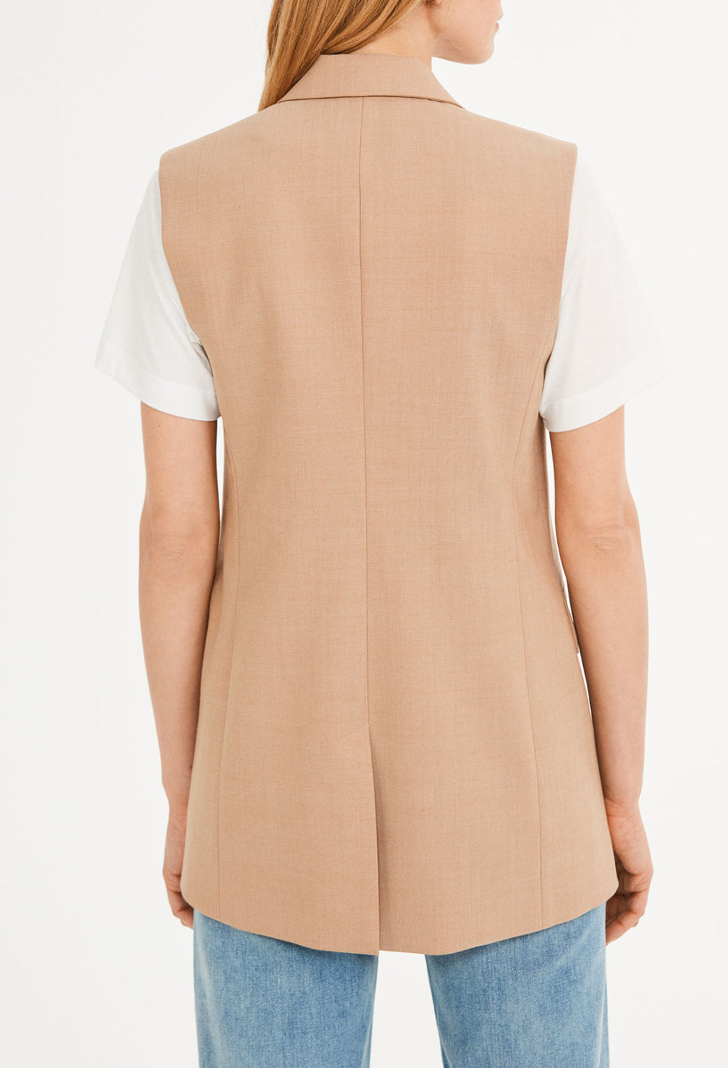 Veste sans manches en laine traçable Faume - seconde main