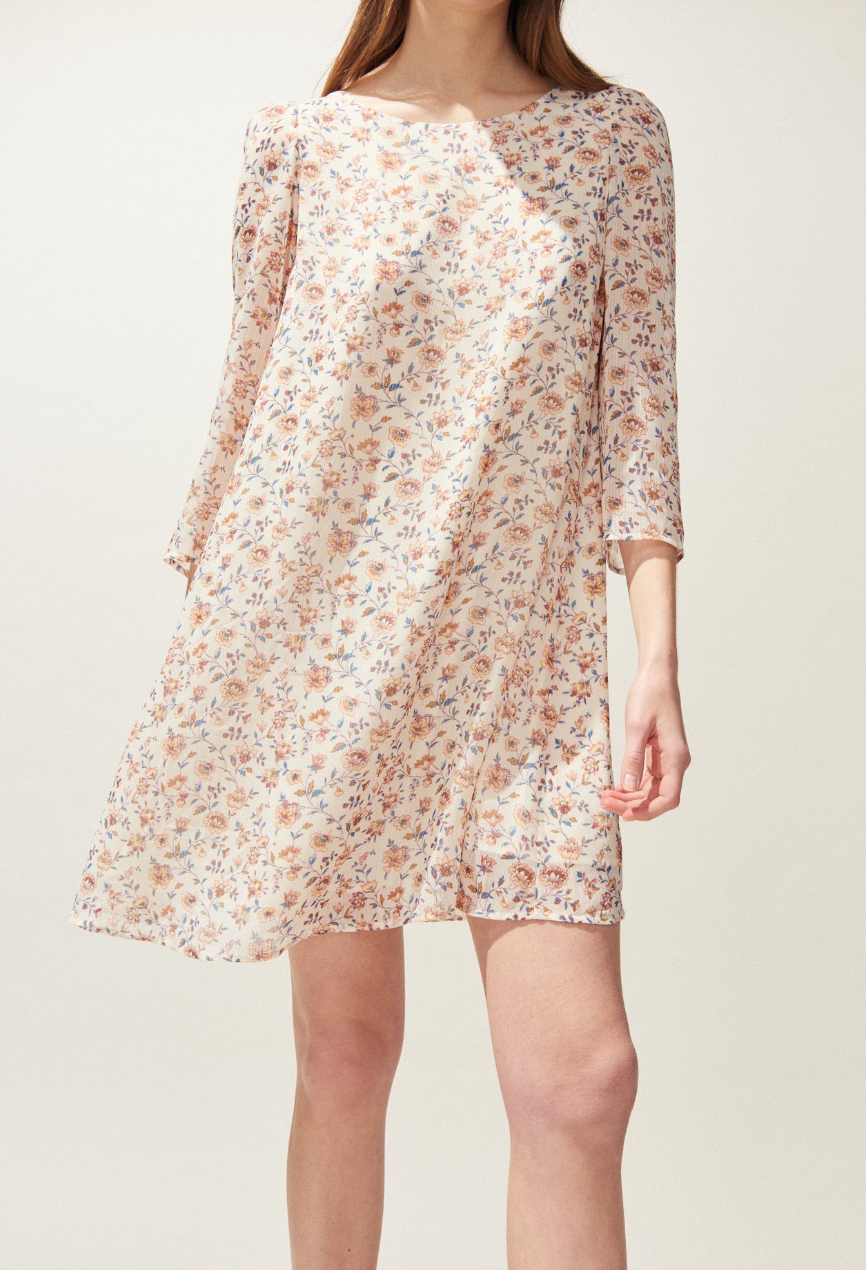 Robe RIFIFI imprimé fleuri ivoire Faume - seconde main